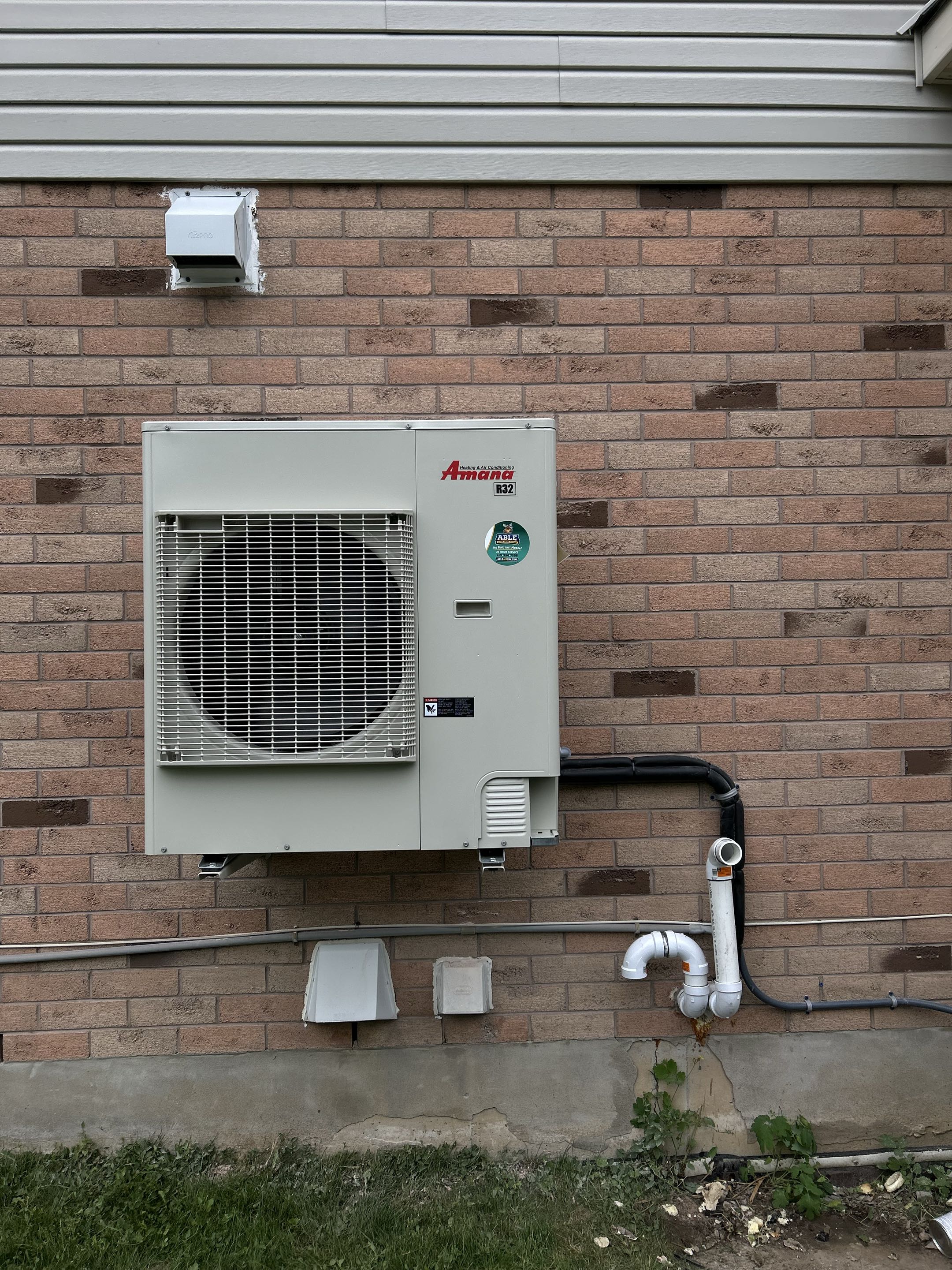 Heat pump install 