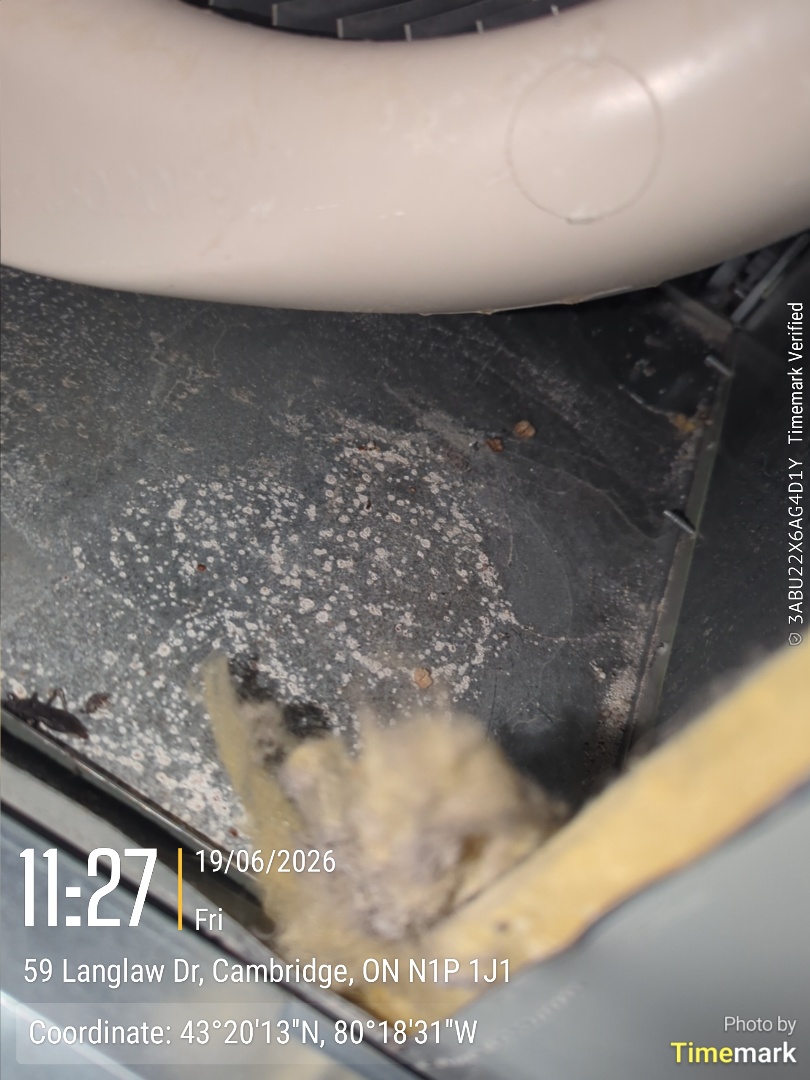 investigating an odor possibly caused from the HVAC system