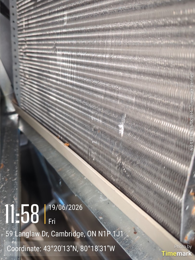 investigating an odor possibly caused from the HVAC system