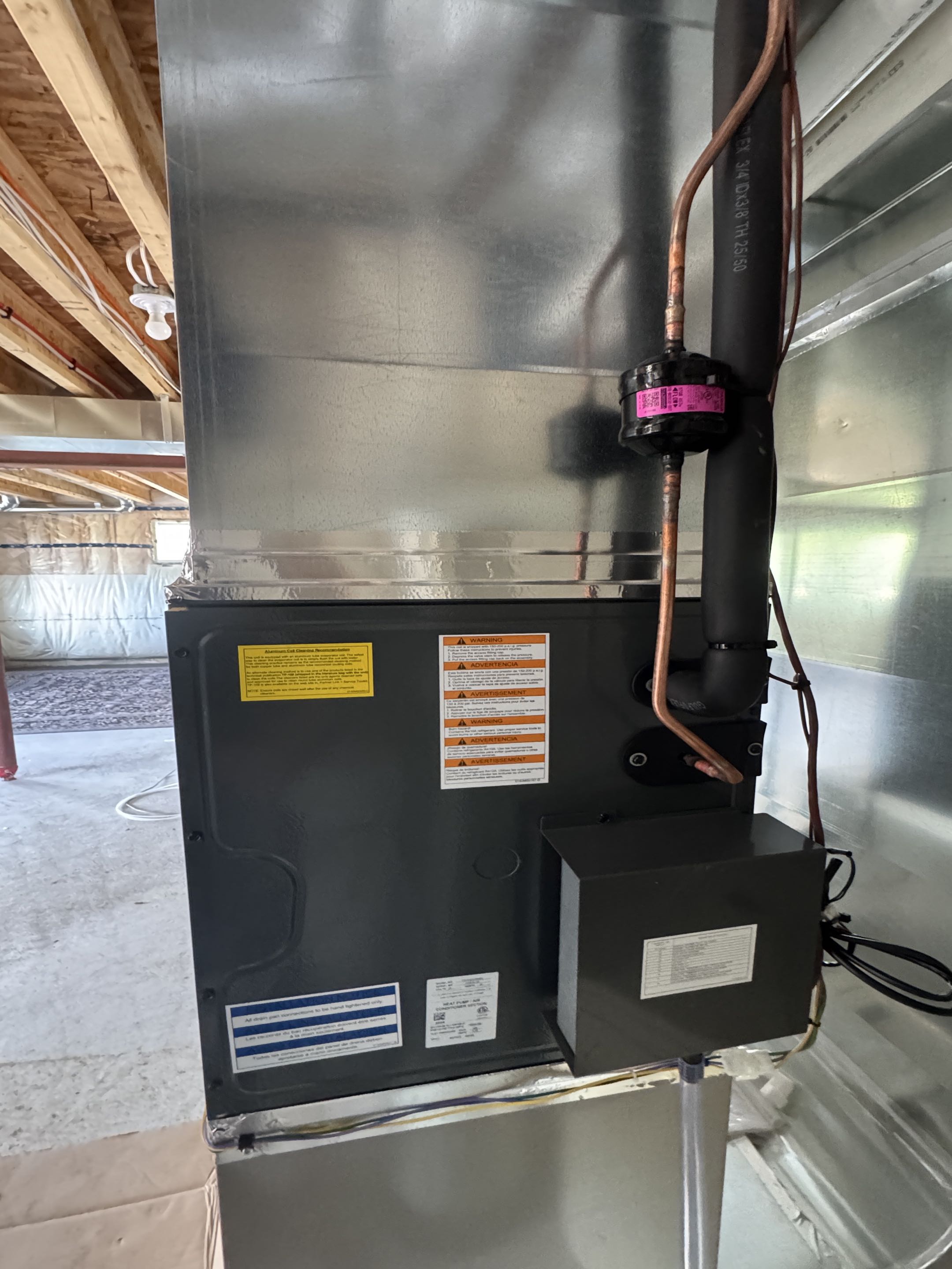 Ac installation, Breslau, Ontario  