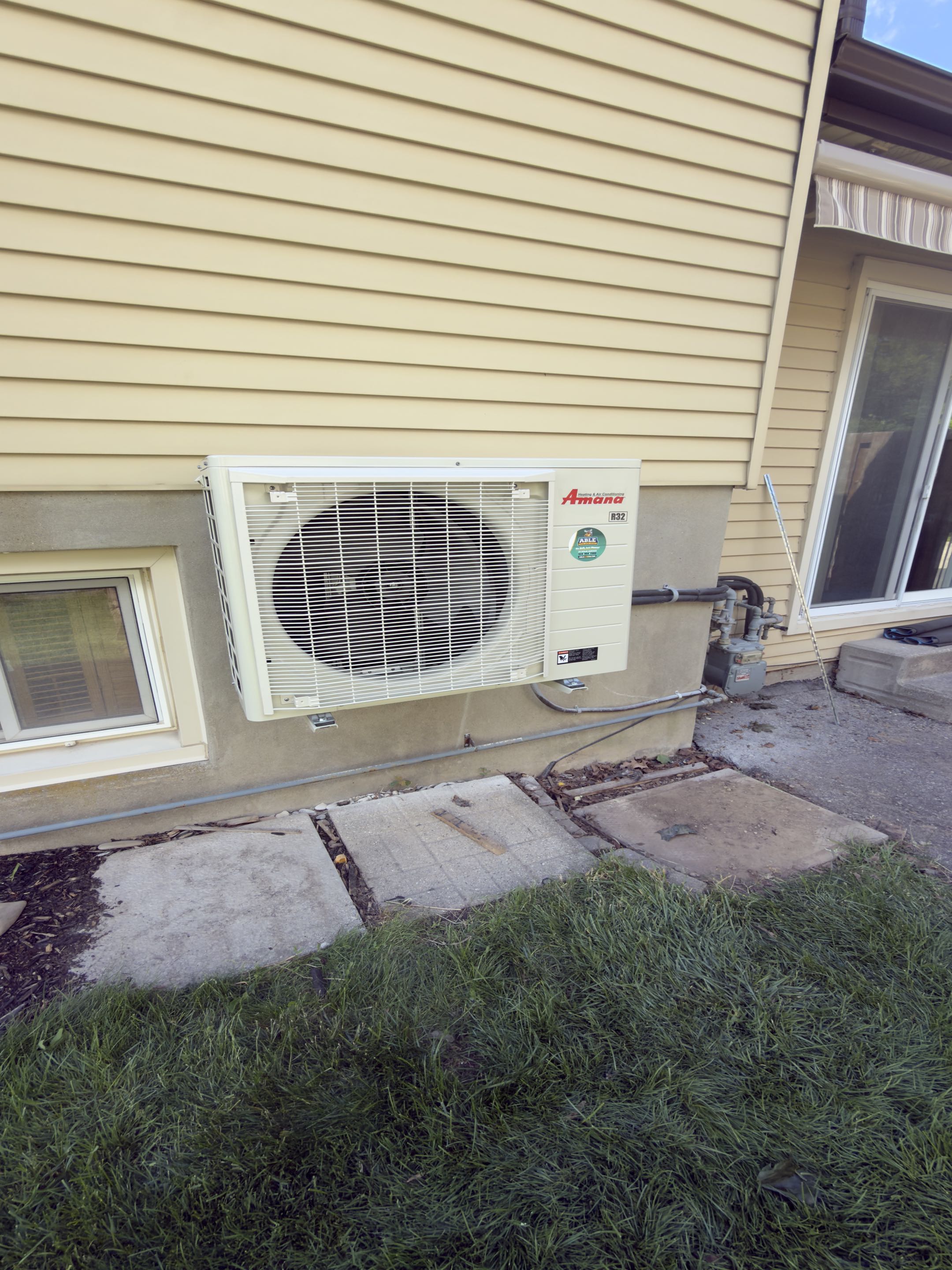 Dual Fuel Gas Furnace And Heat Pump Installation.