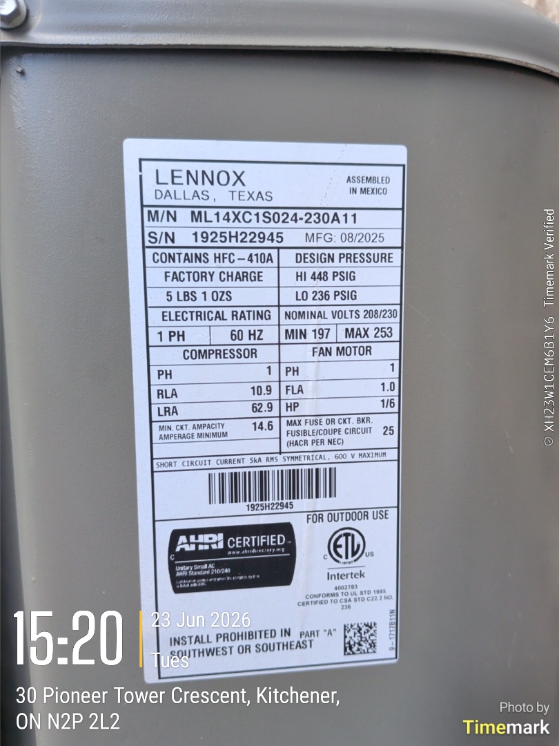 follow up on AC install