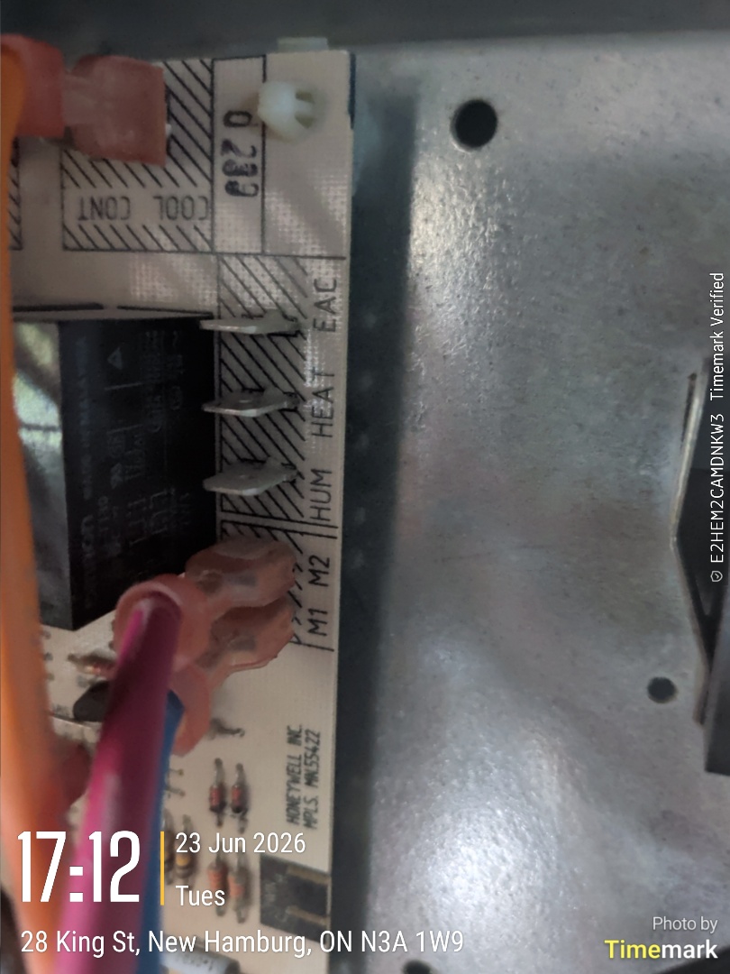 furnace blower not working Crown size capacitor, also found cracks in heat exchanger