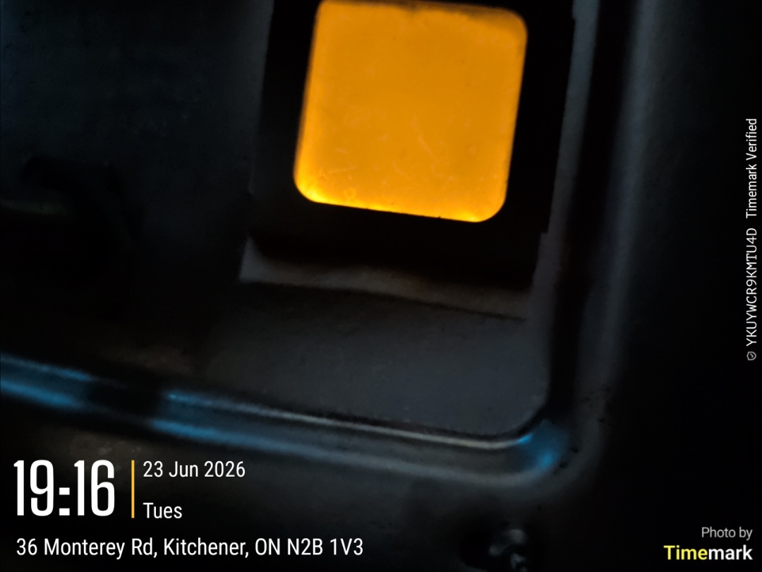 water heater pilot window