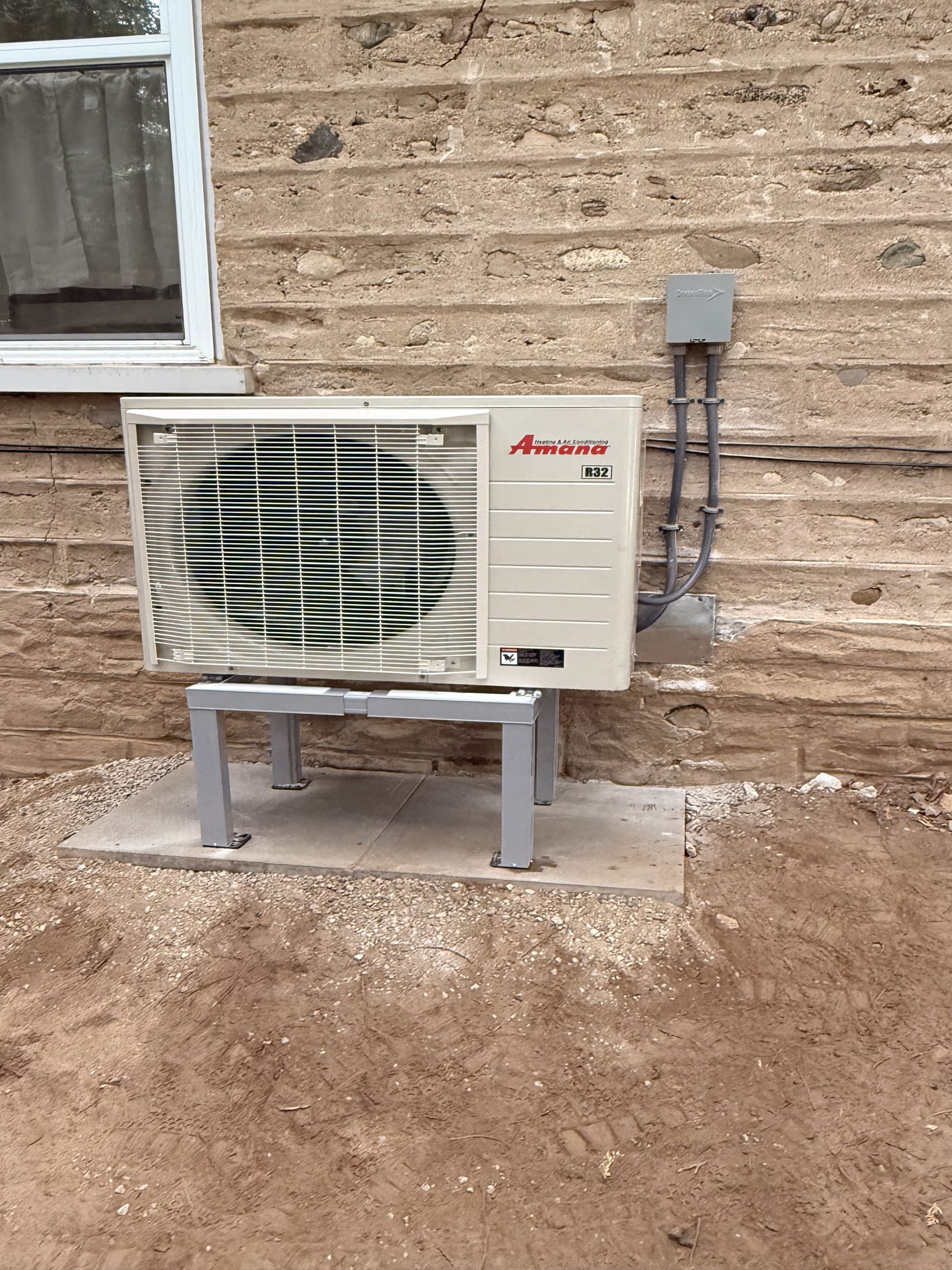 New Amana Heat pump installation.