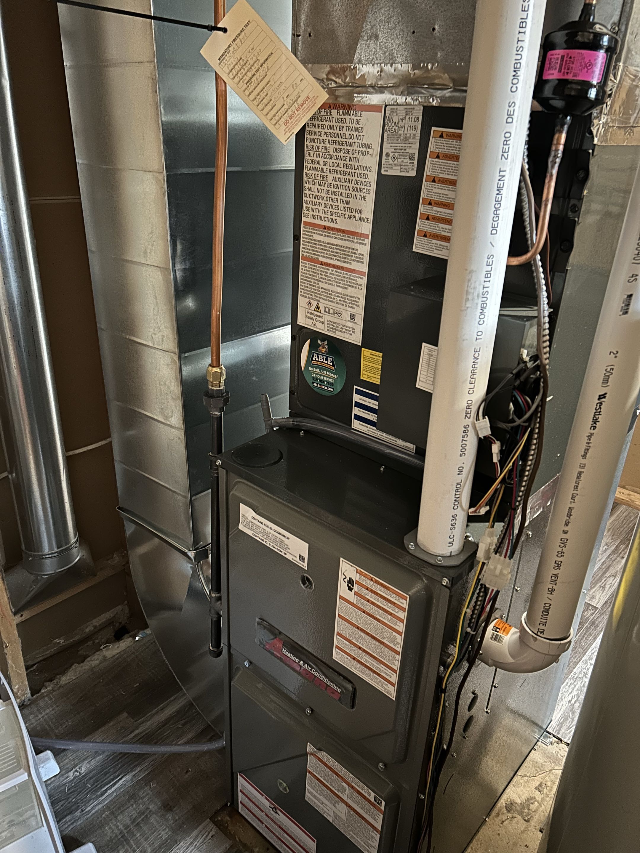 Furnace install 