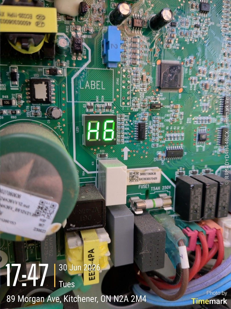 communication issue with heat pump reset and is working now