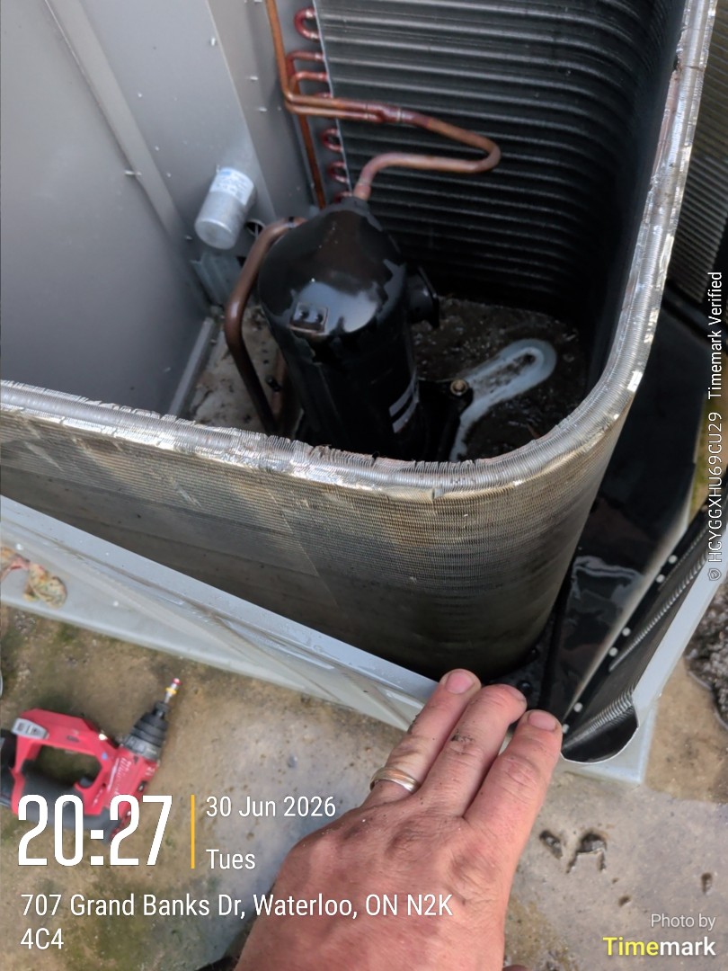 Ac not working bad contactor extremely dirty condenser coil