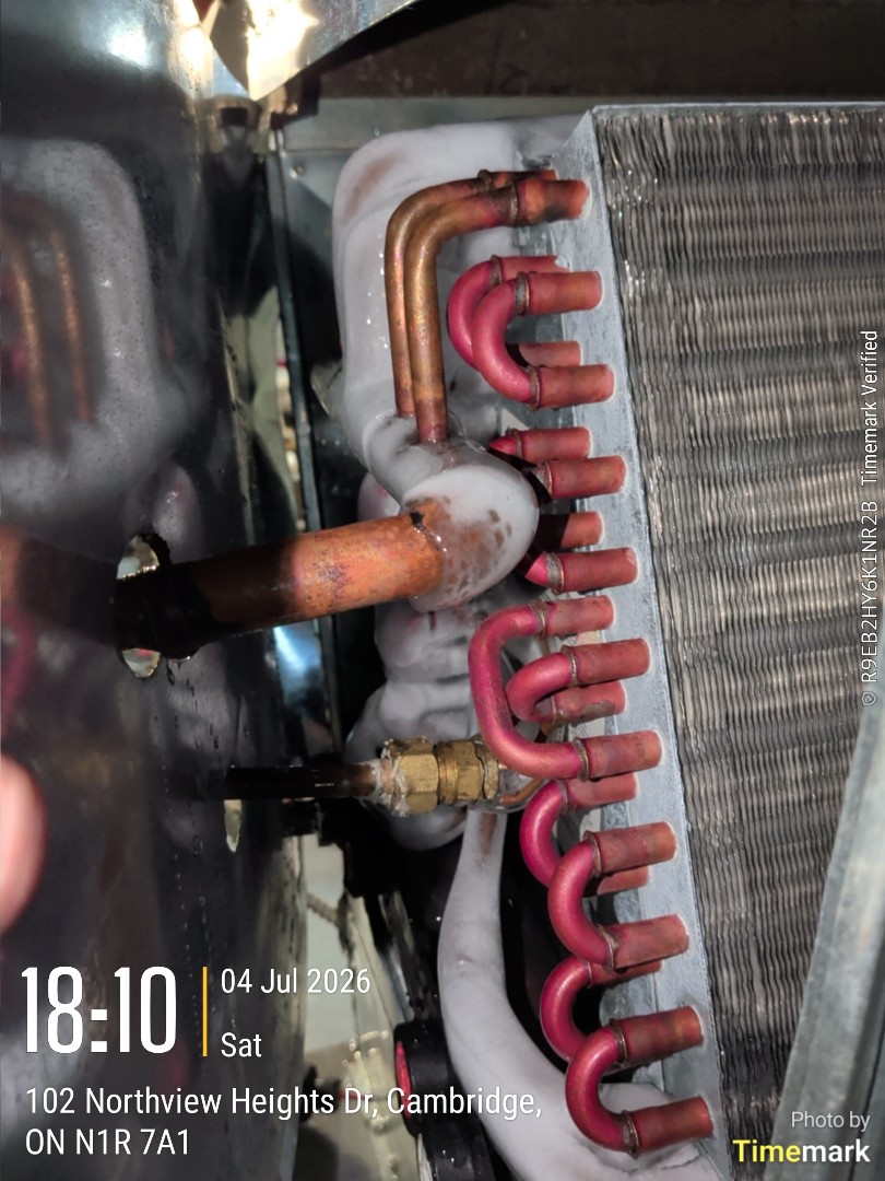 no cooling call. likely low on refrigerant systemized over