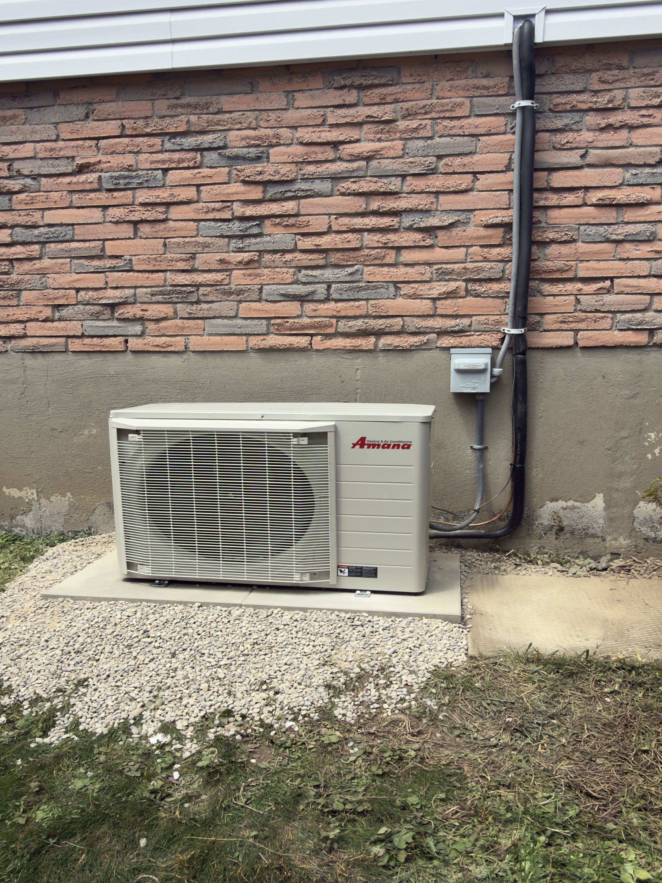 New Amana AC installation.