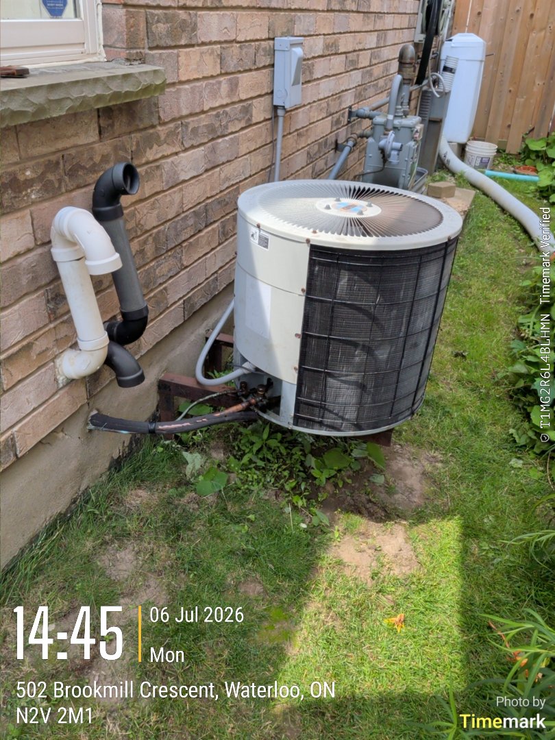 Ac fan motor failed. also found crack in the heat exchanger
