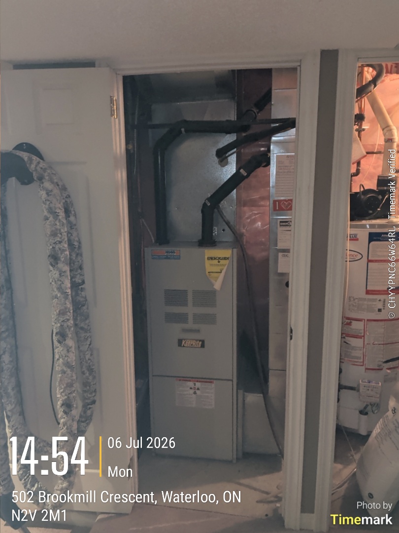 Ac fan motor failed. also found crack in the heat exchanger