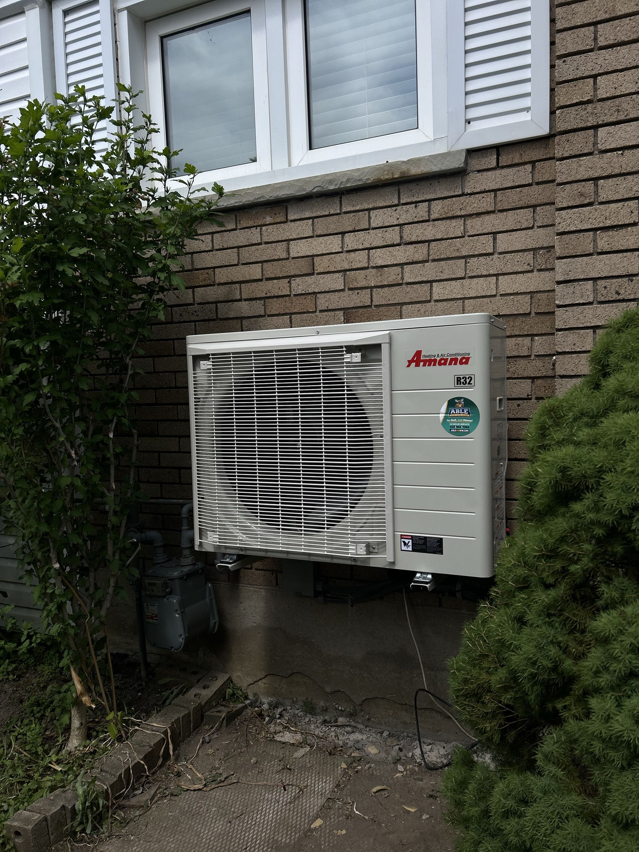 Heat pump installation for a family in Kitchener 