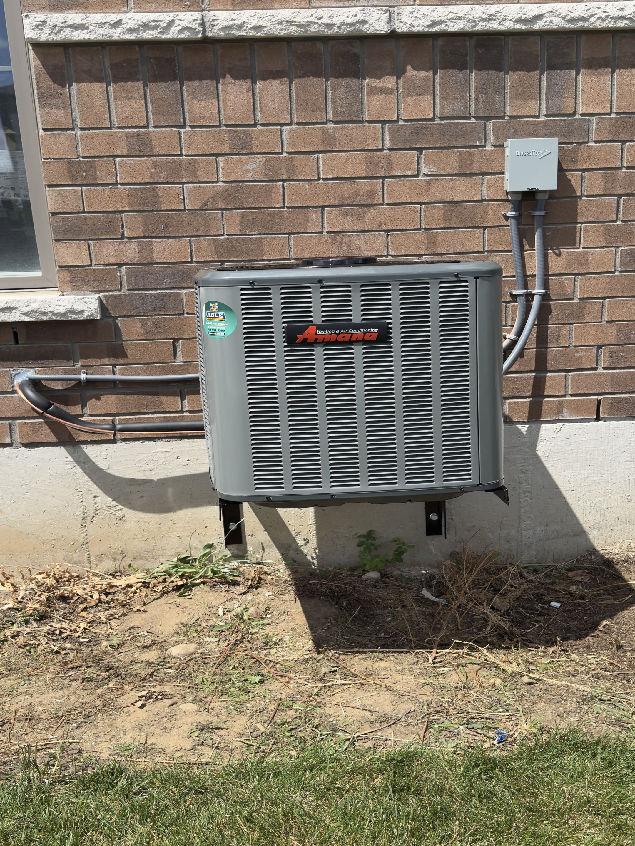 New Amana AC installation.