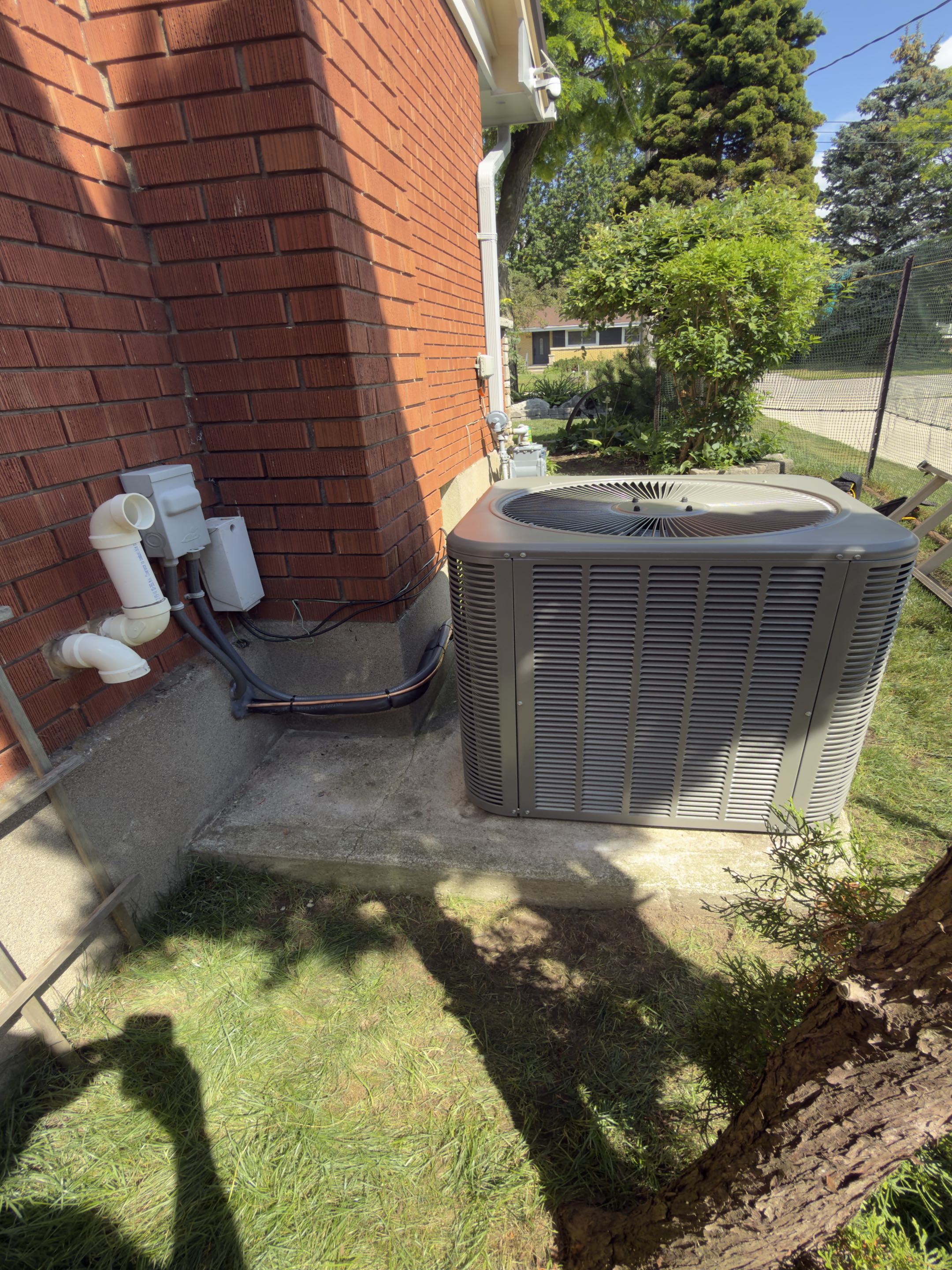 New Lennox AC installation.