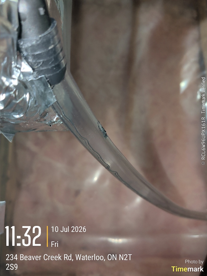 water found on the floor drain line clogged

Tech: Phil