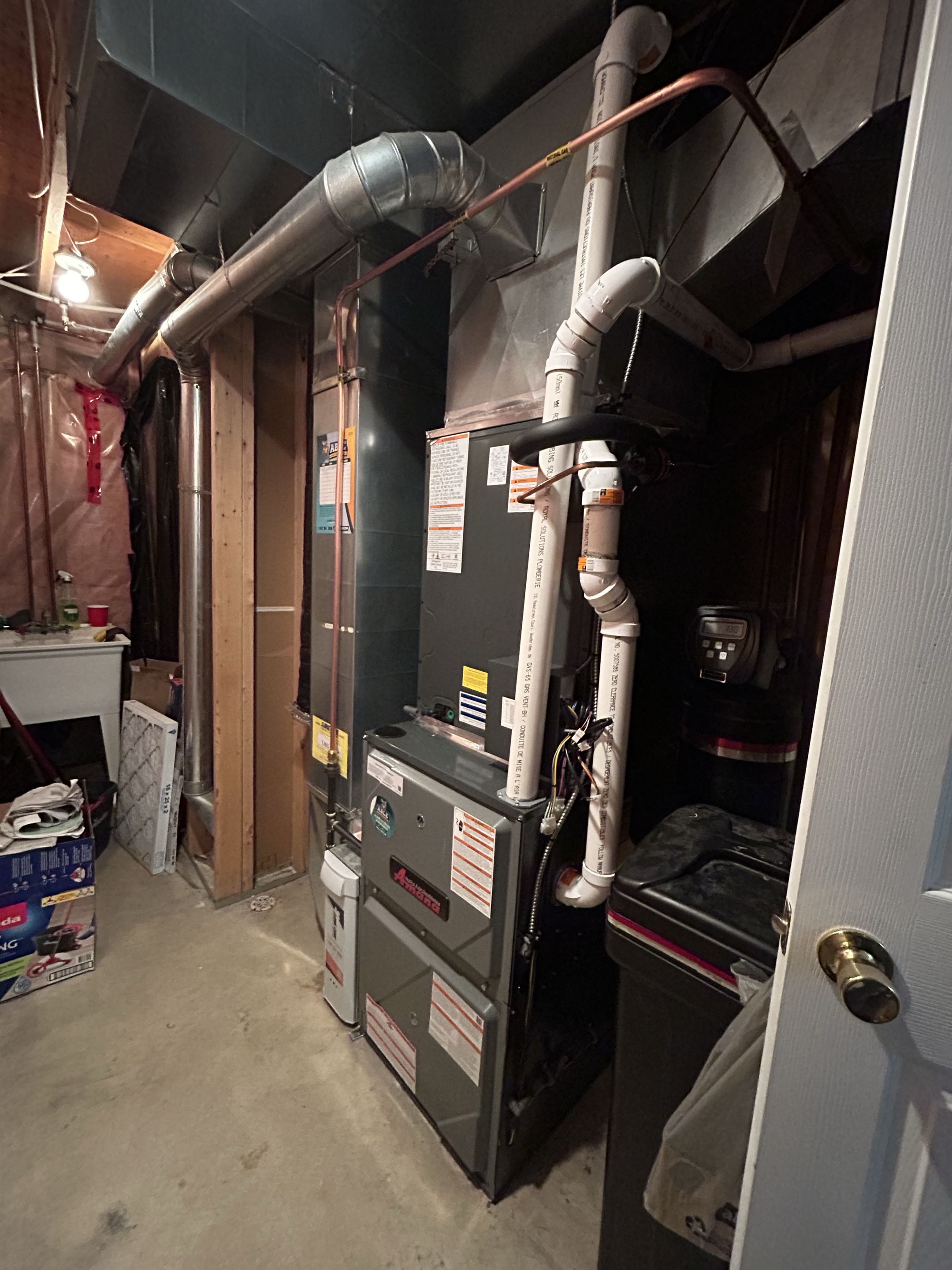 Furnace installation for a family in Kitchener 