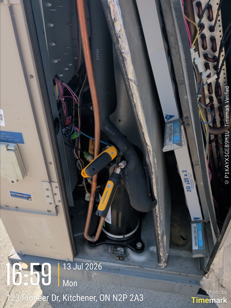 rooftop unit compressor swap out