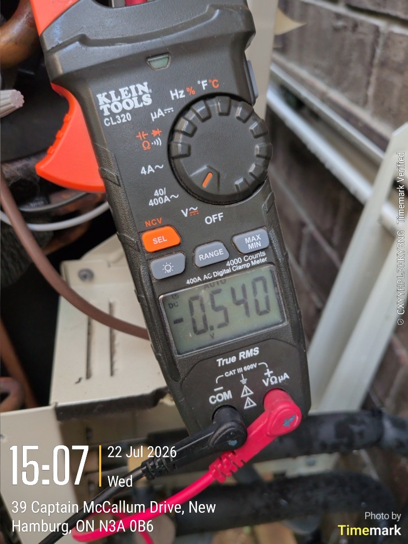 Completing a furnace and heat pump tune up for a family in New Hamburg