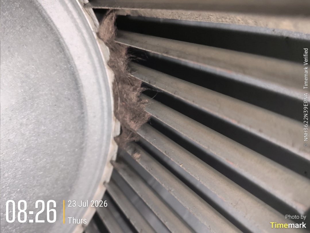 Completing a furnace and AC tune-up for a customer in Guelph

