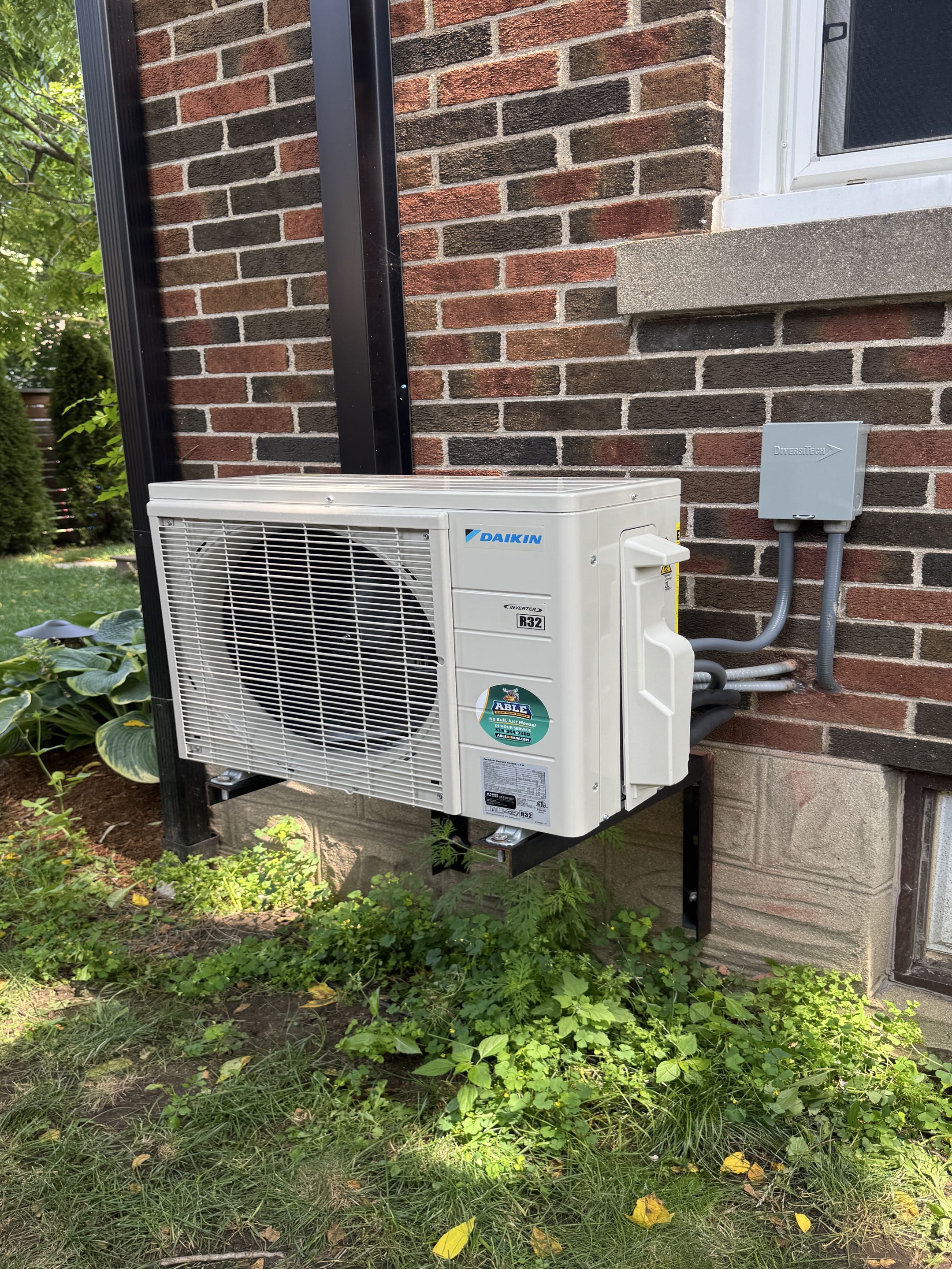 Installed mini split