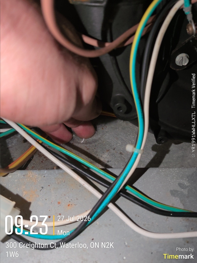 no power to furnace. tripped breaker, bad blower motor