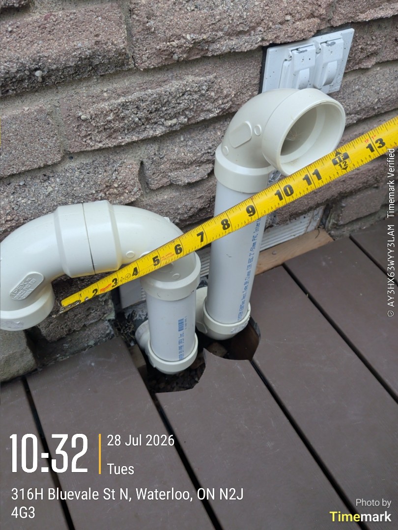 correcting vent termination infraction