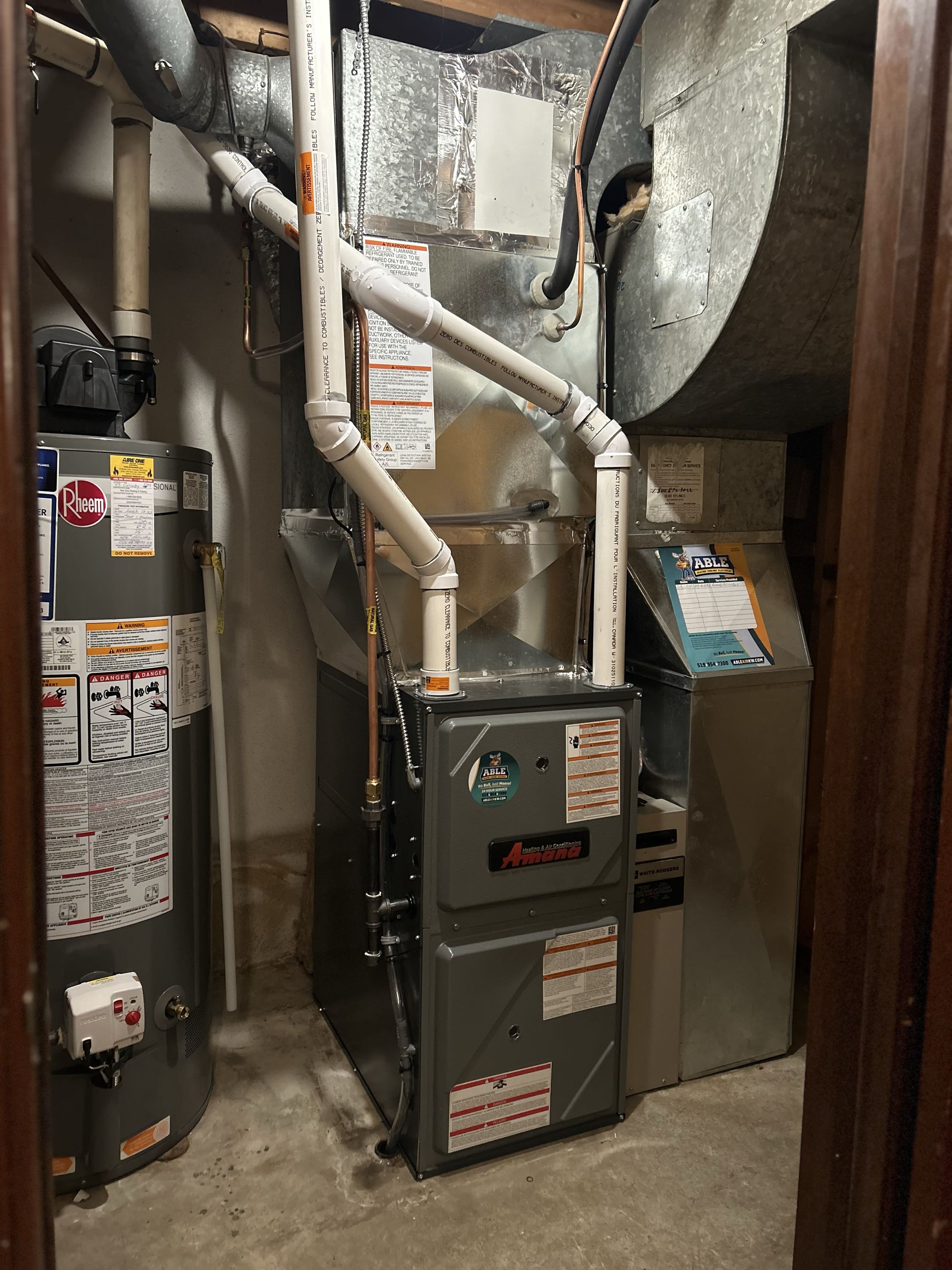 Furnace installation 
