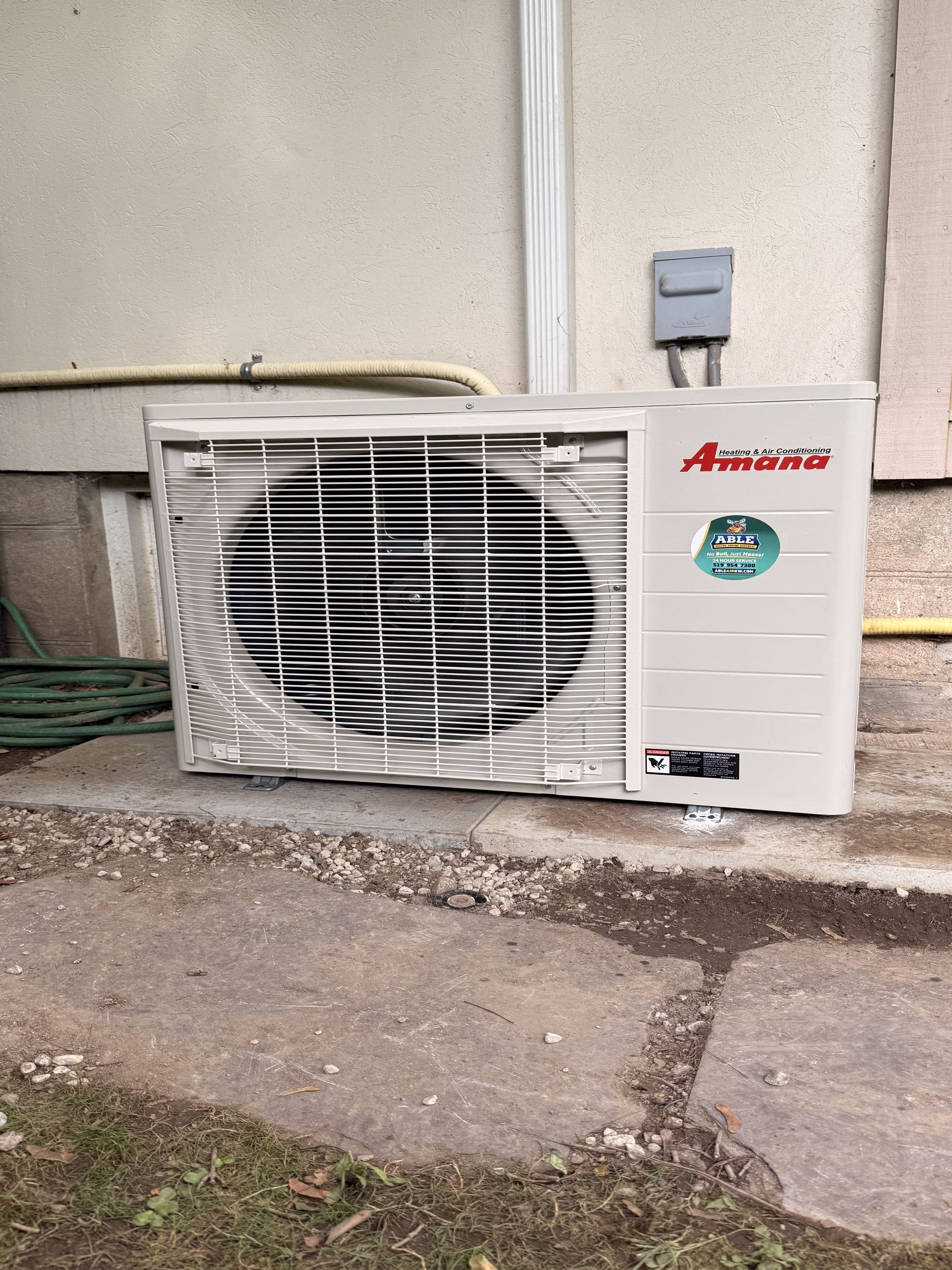 New Amana AC installation.