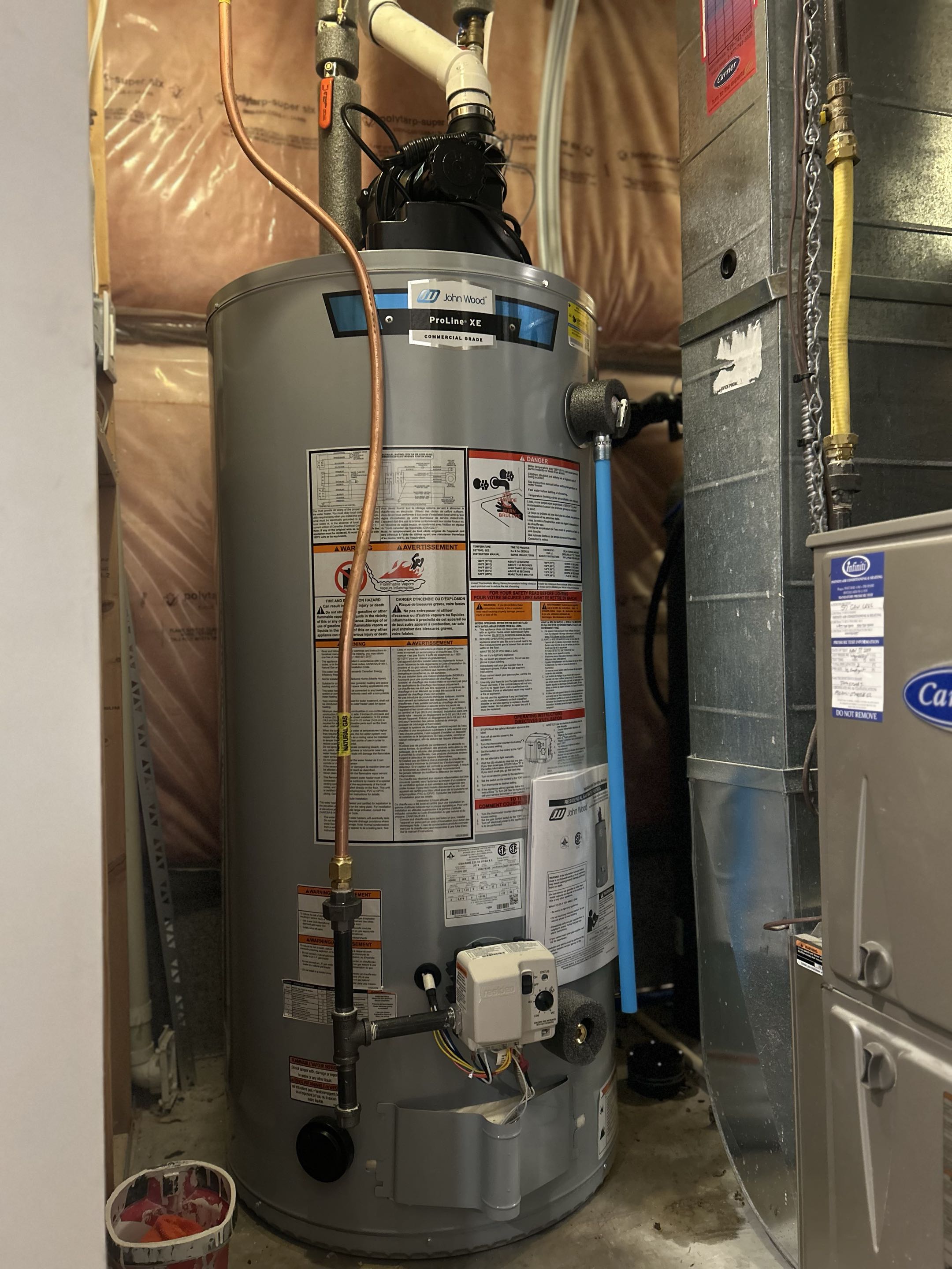 Water heater install 
