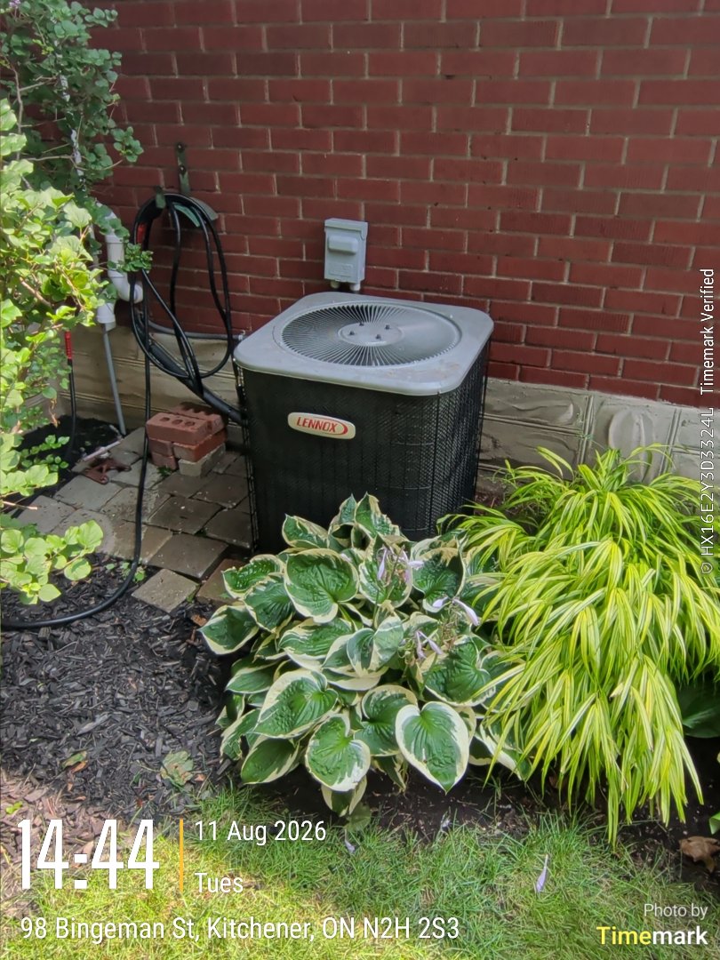 Completed an A/C service call for a customer in Kitchener