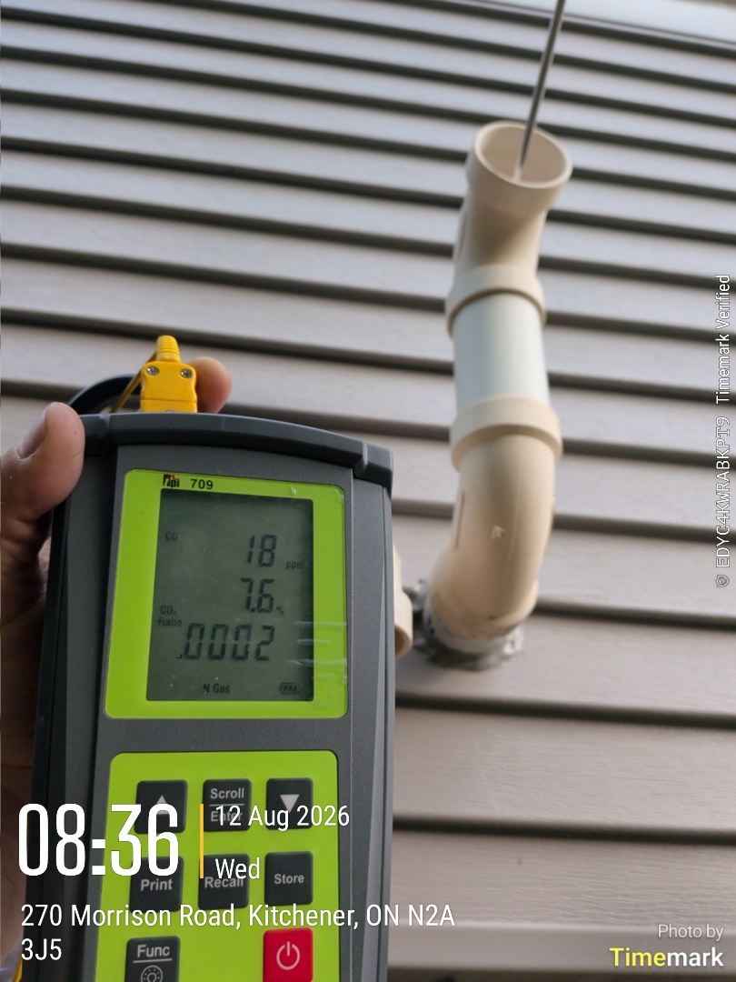 Completed a furnace and A/C tune-up for a customer in Kitchener