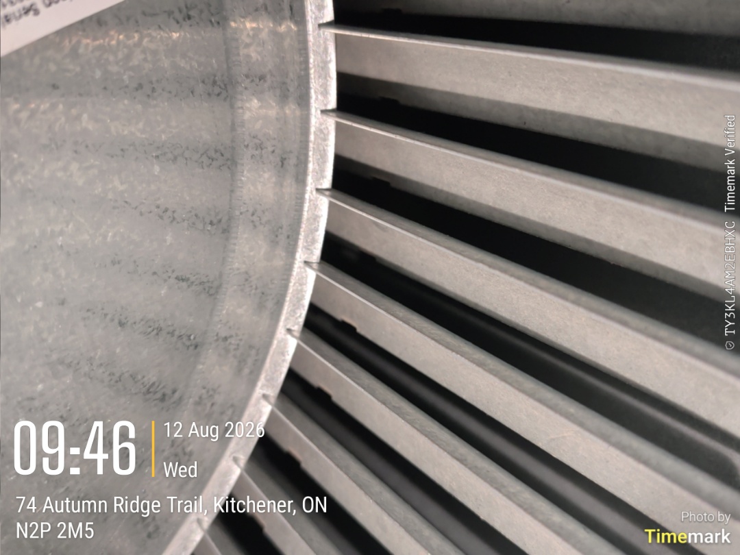 Completed a furnace and heat pump tune-up for a customer in Kitchener