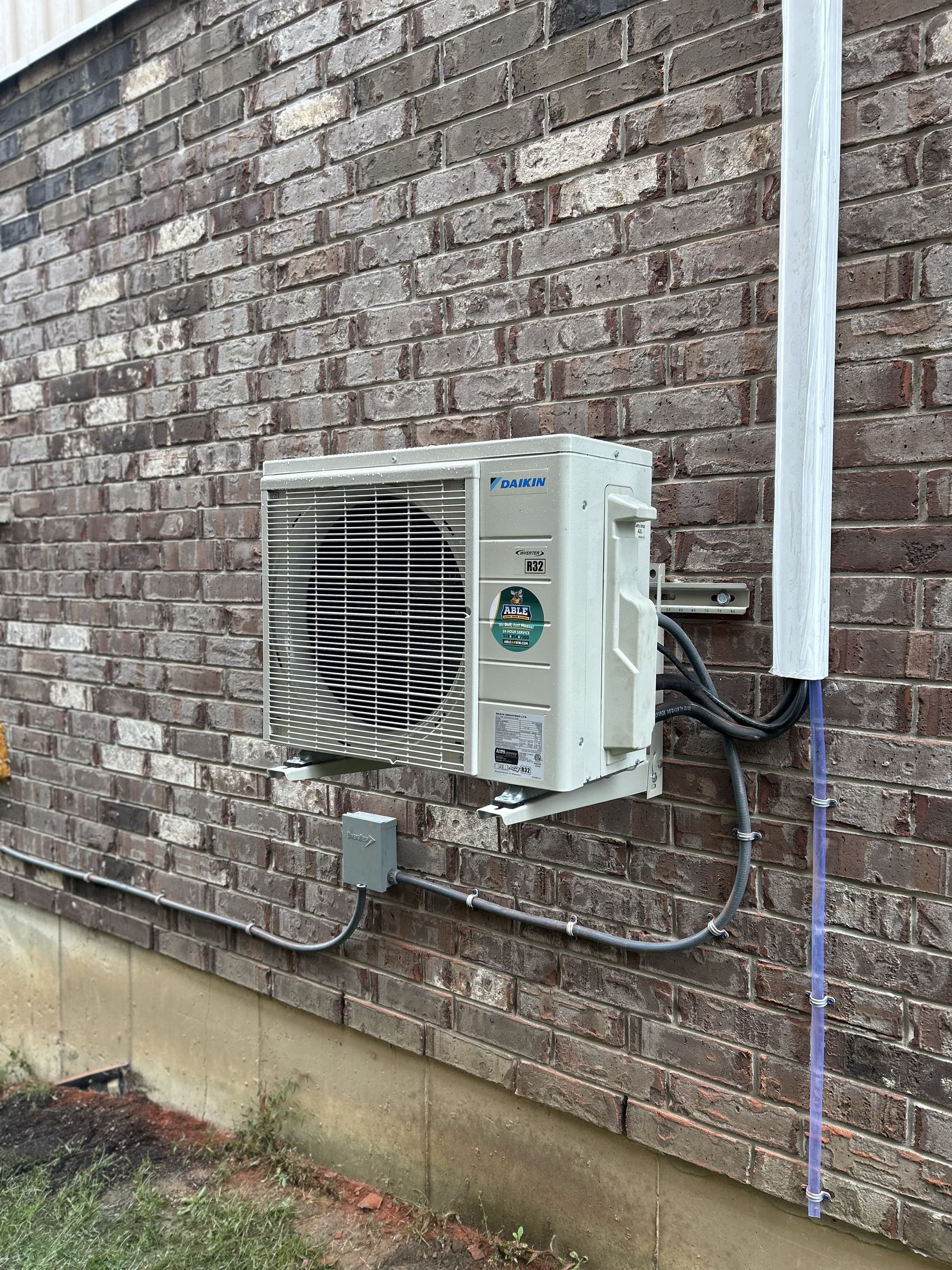 Ductless installation 