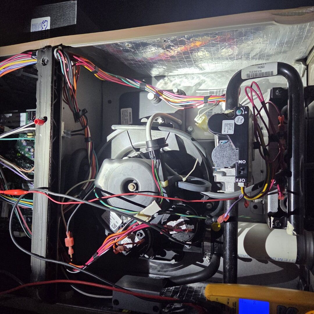 Completing an AC and Furnace Maintenance for a family in Kitchener