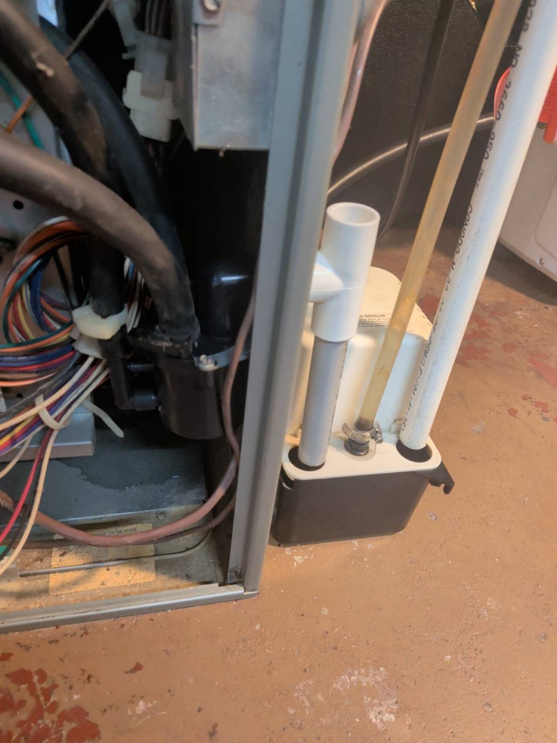 train trap replacement on rheem furnace