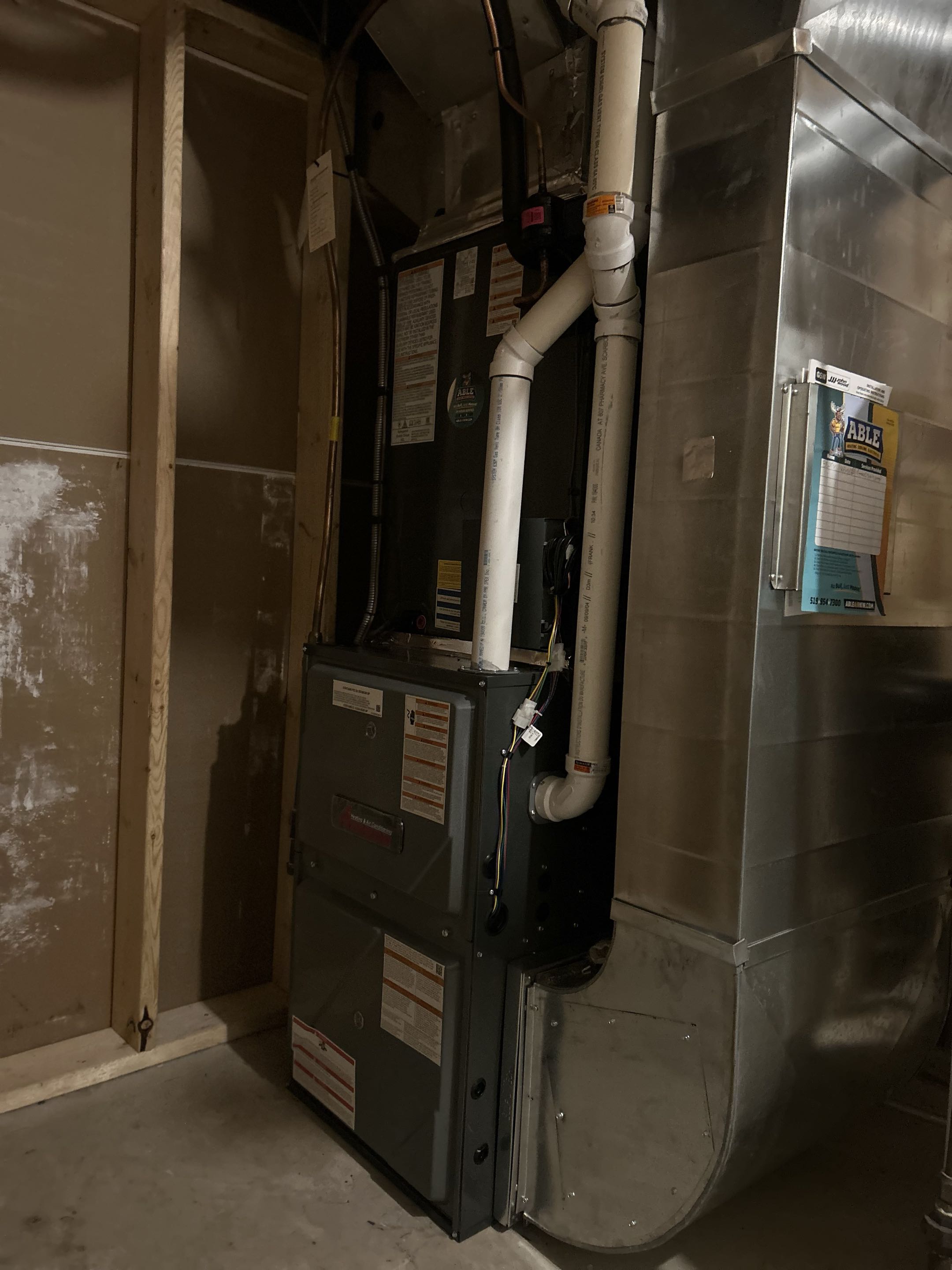 Furnace installation 