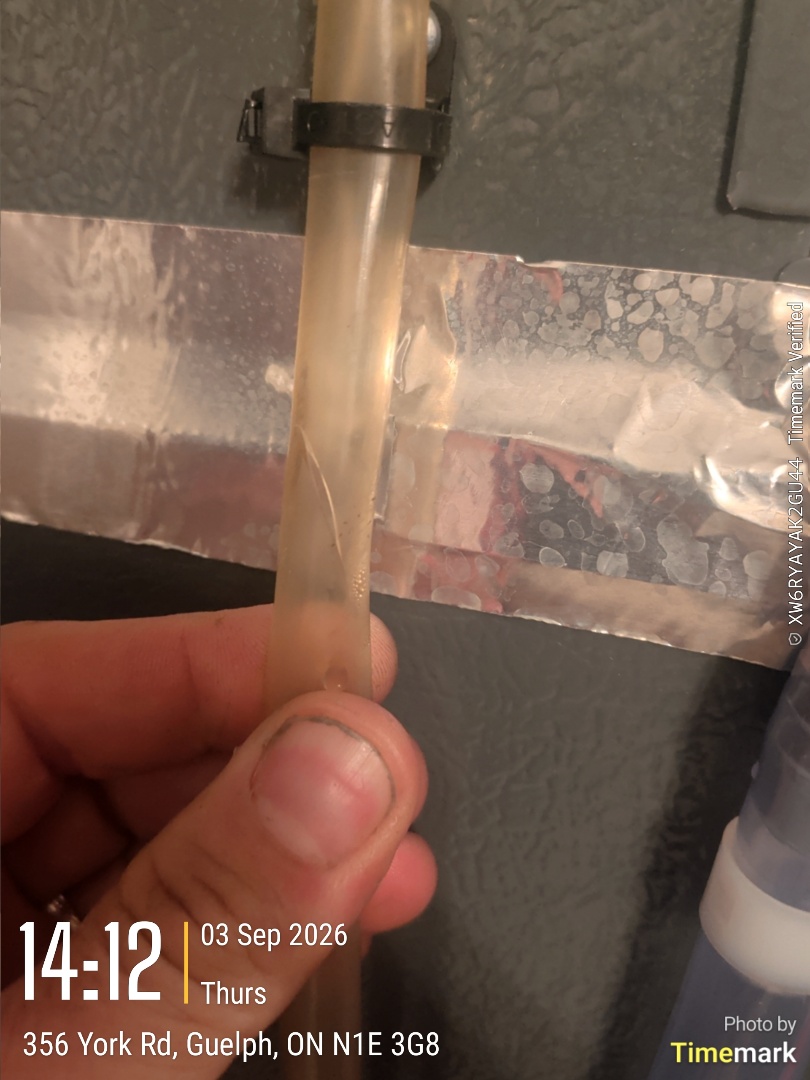 follow up visit replace discharge tube of condensate pump