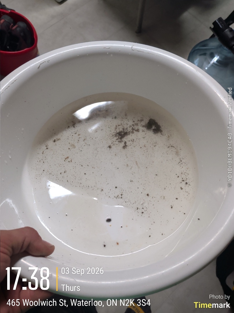 drainage tube plugged