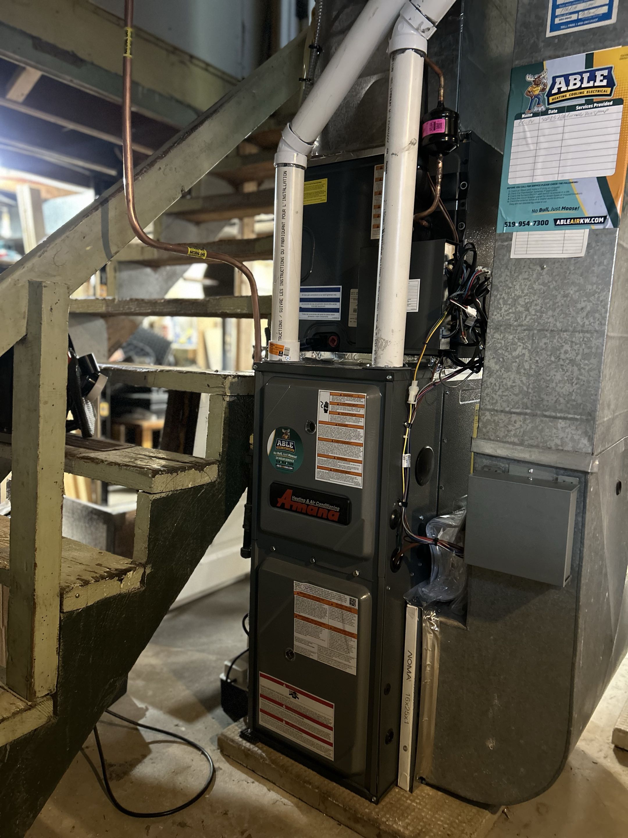 Furnace installation 