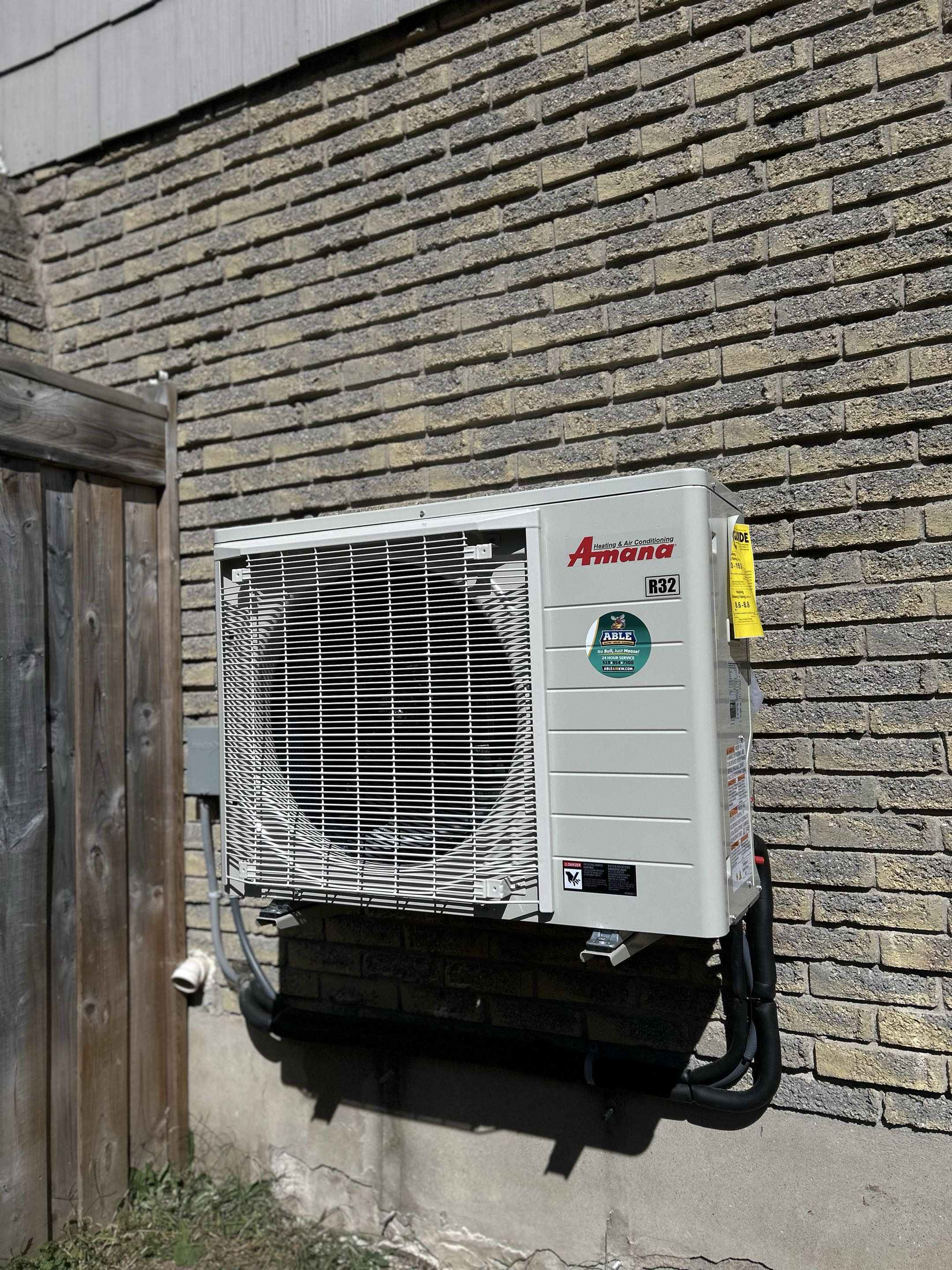 New furnace and heat pump installed in Cambridge.