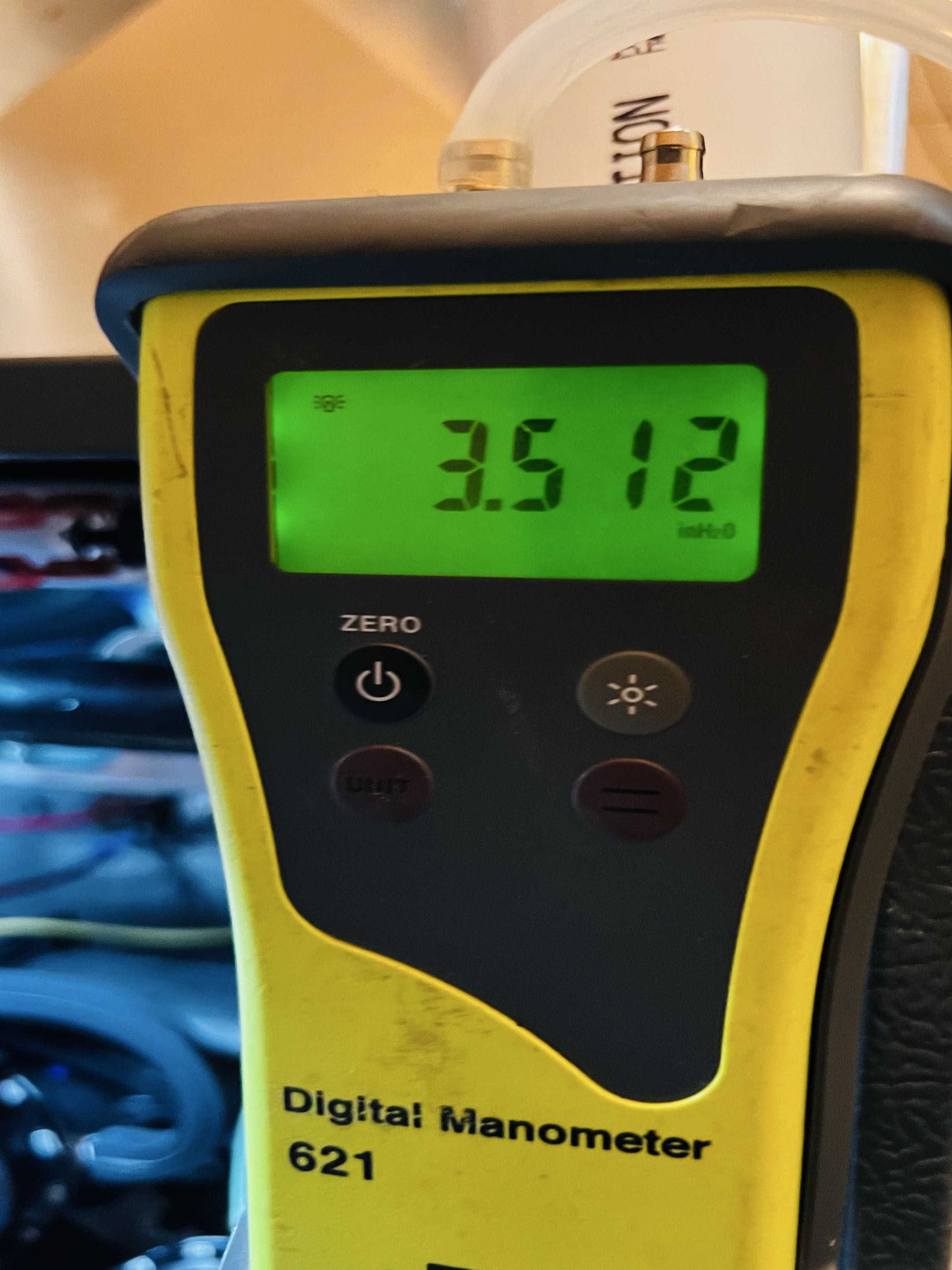 Furnace tune-up completed! Adjusted the gas pressure to the manufacturer’s specifications. The system is running great and ready for the heating season!