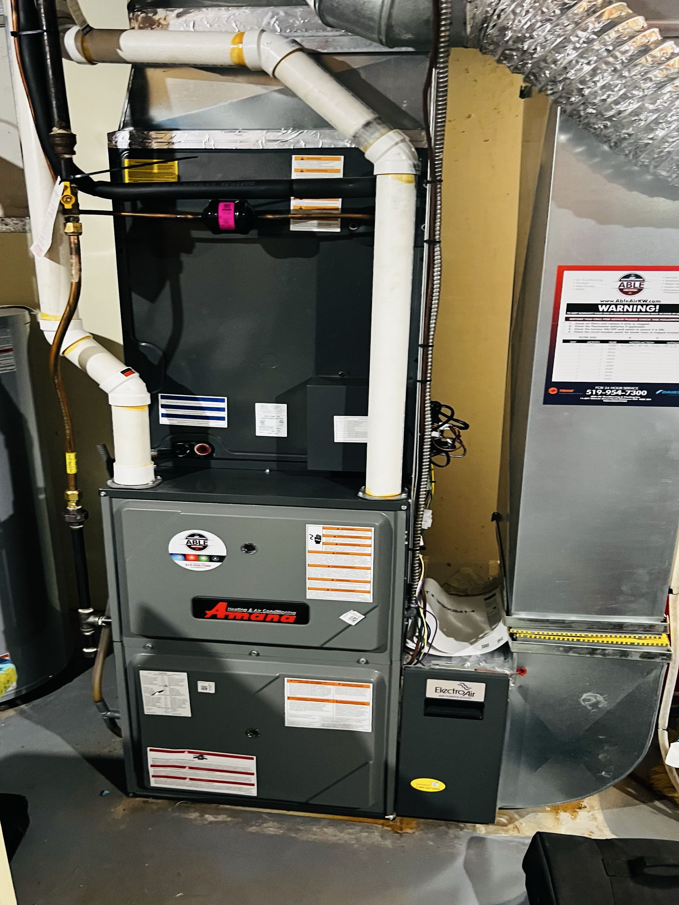 Completed a furnace and heat pump tune-up today. Both systems are running great. Happy to help our neighbors!