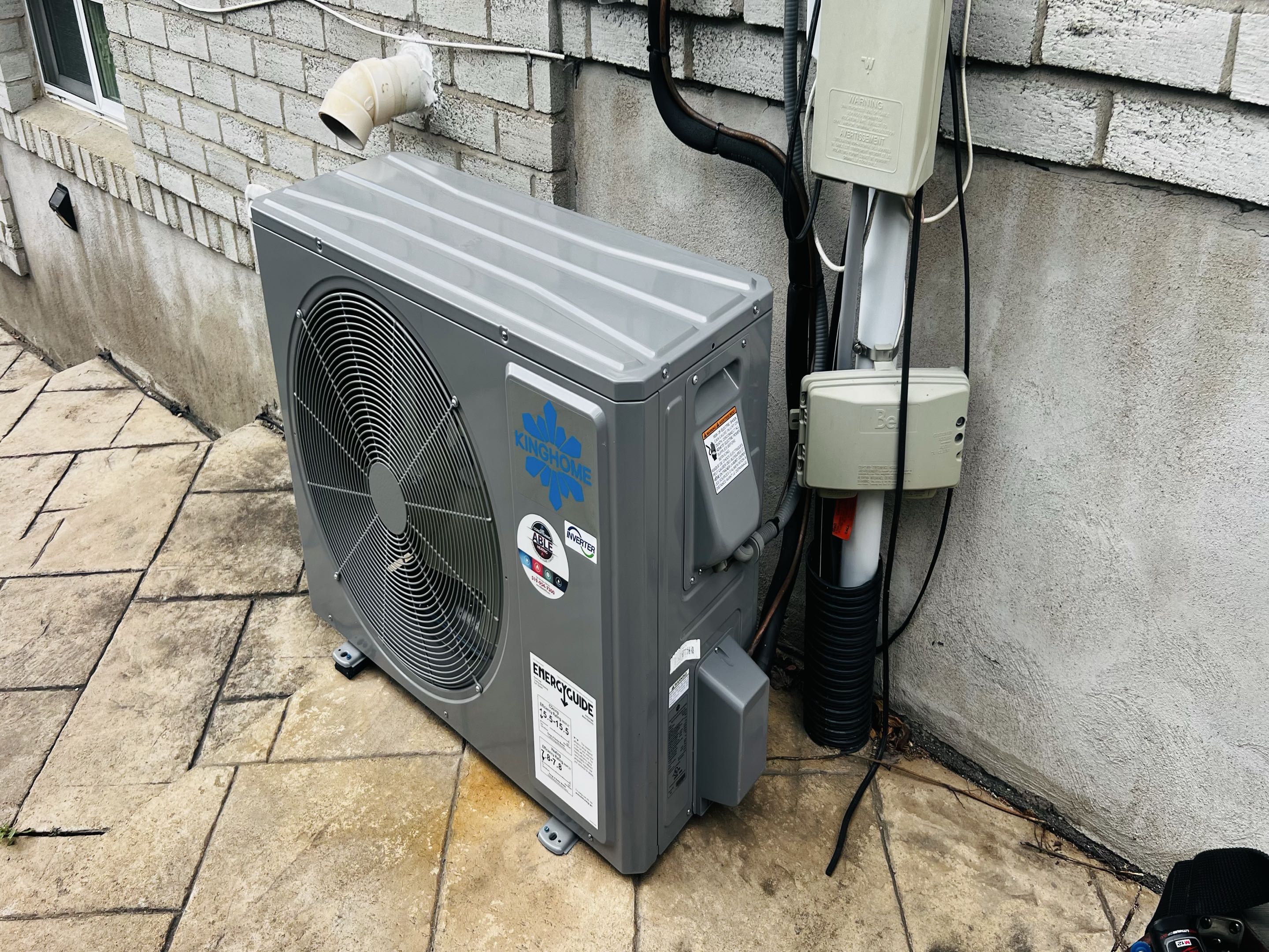 Completed a heat pump tune-up today. Cleaned the outdoor coil and checked the system operation. Everything is running great! Happy to help our neighbours stay comfortable!