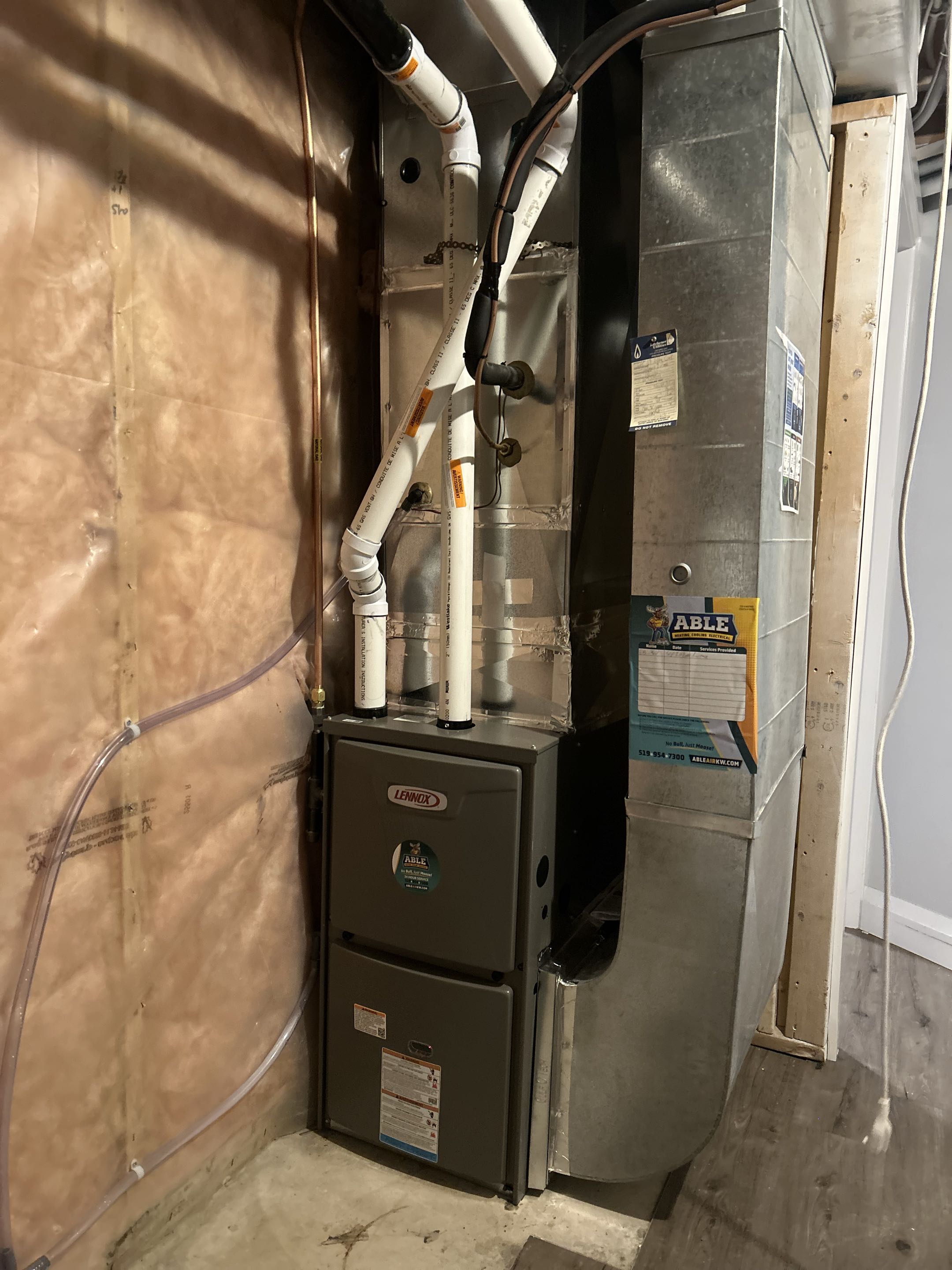 Furnace installation 