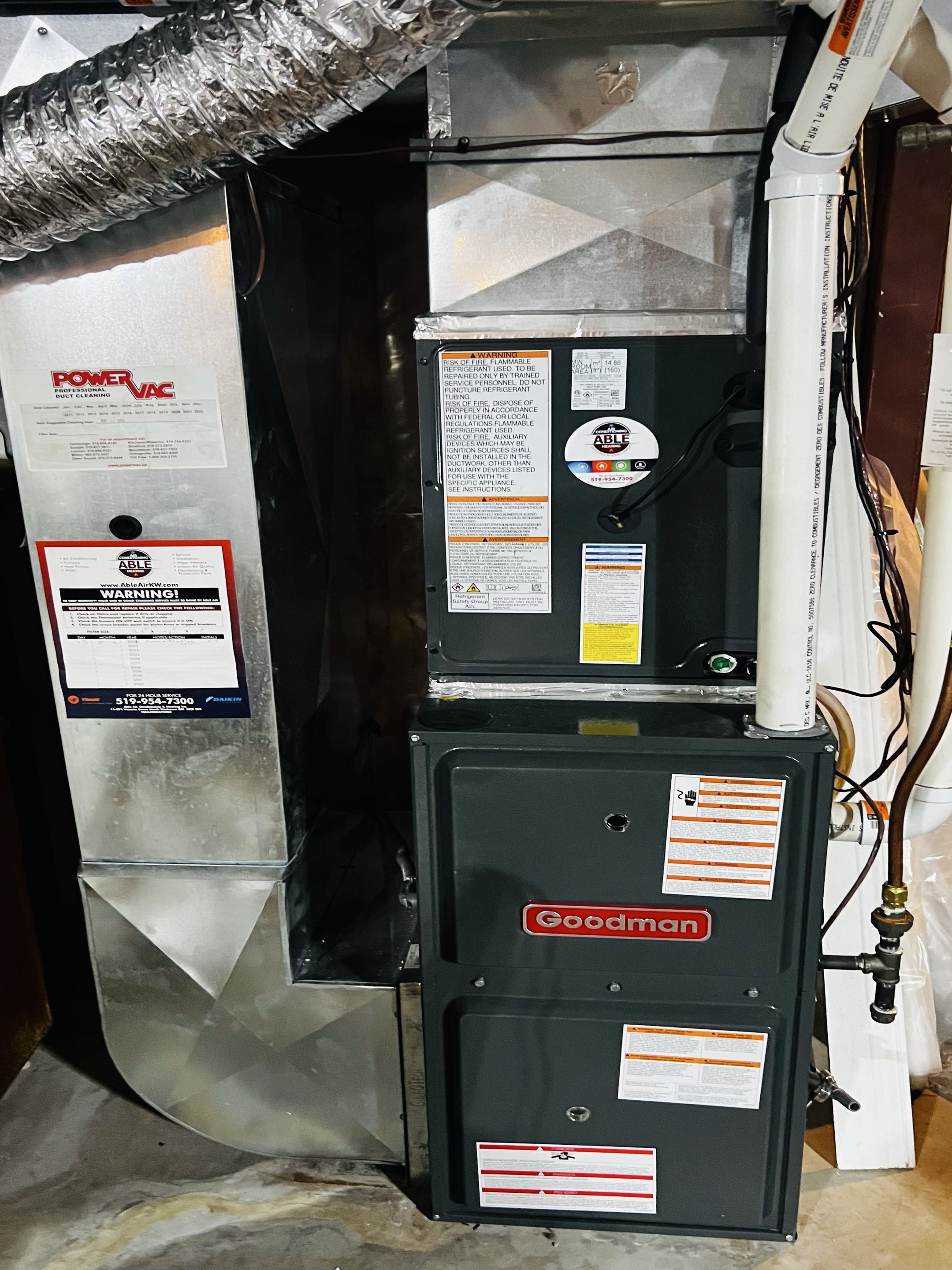 Completed an AC tune-up for a customer concerned about a noisy outdoor unit. We repaired a damaged capacitor connection, installed a compressor sound blanket, and replaced the dirty indoor filter. The AC is cooling and running well.