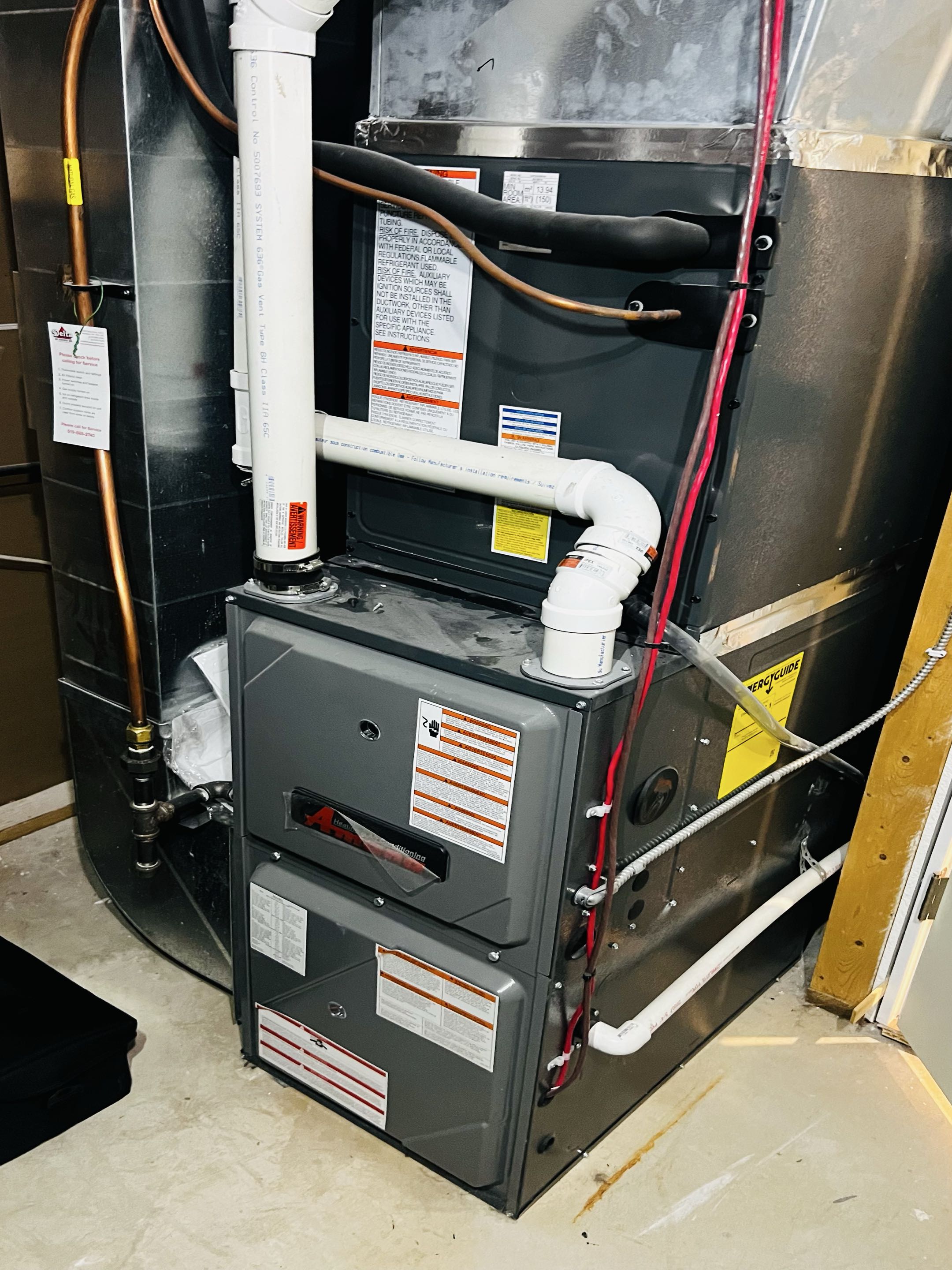 Completed an AC and furnace tune-up to ensure worry-free comfort and reliable heating for the cooler months ahead.