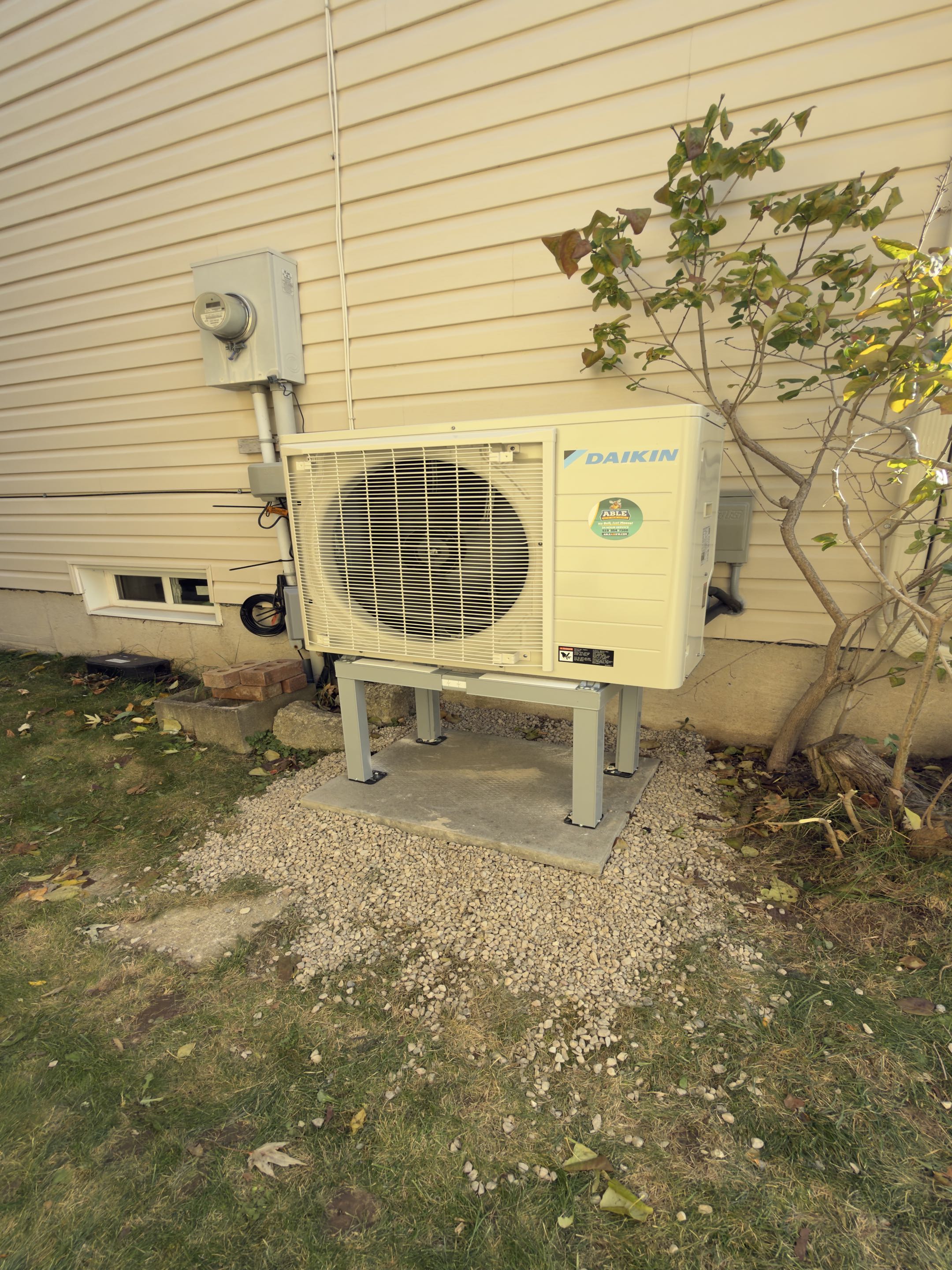 New Daikin Heat pump installation.
