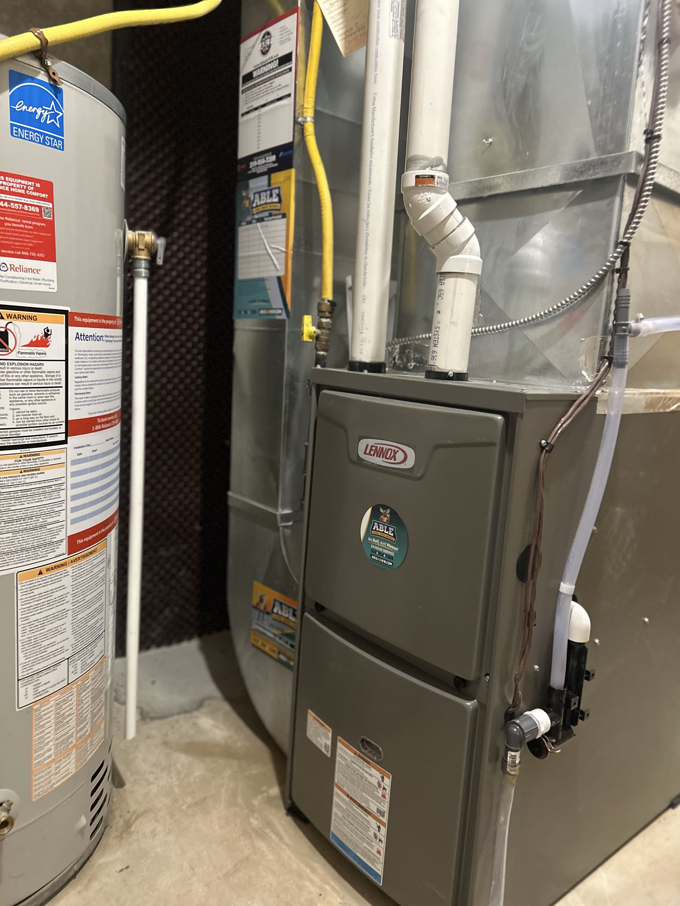Furnace installation 