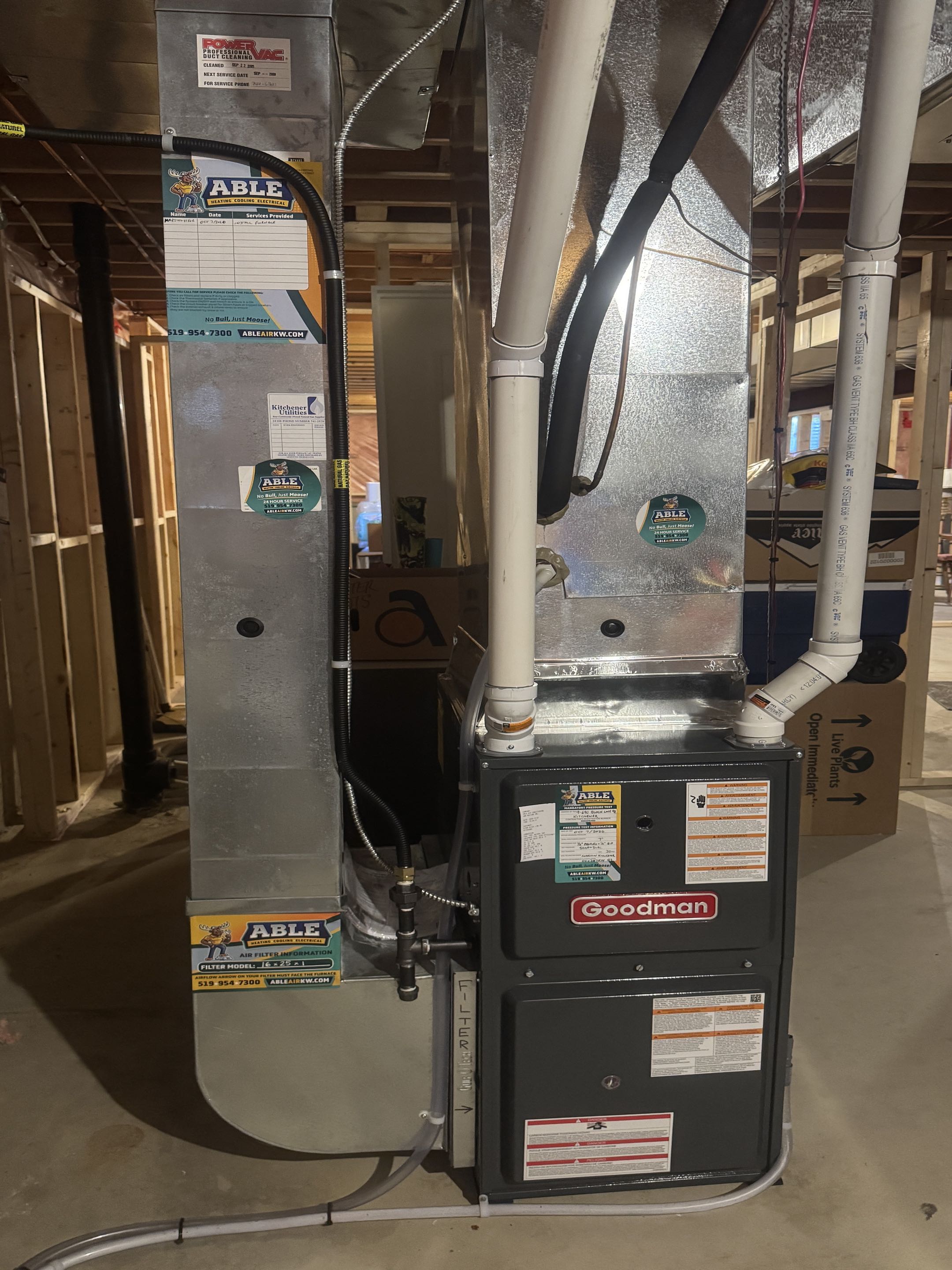 Installed Furnace